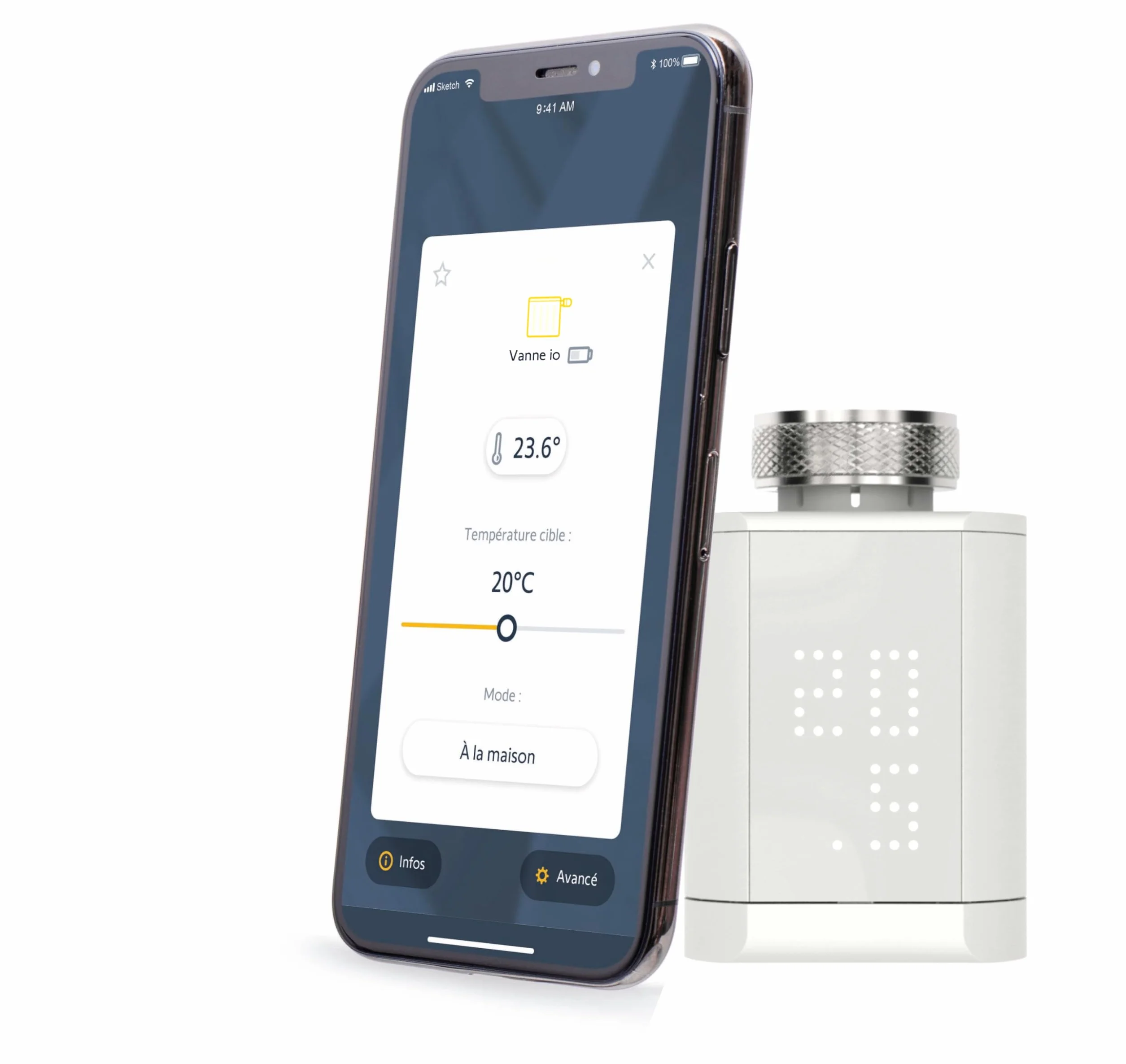 Somfy 1870508 - Głowica termostatyczna io