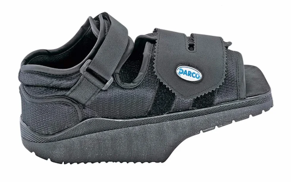 DARCO Orthowedge buty ortopedyczne, do urazów i rekonwalescencji, rehabilitacji i fizjologii, czarne, XL