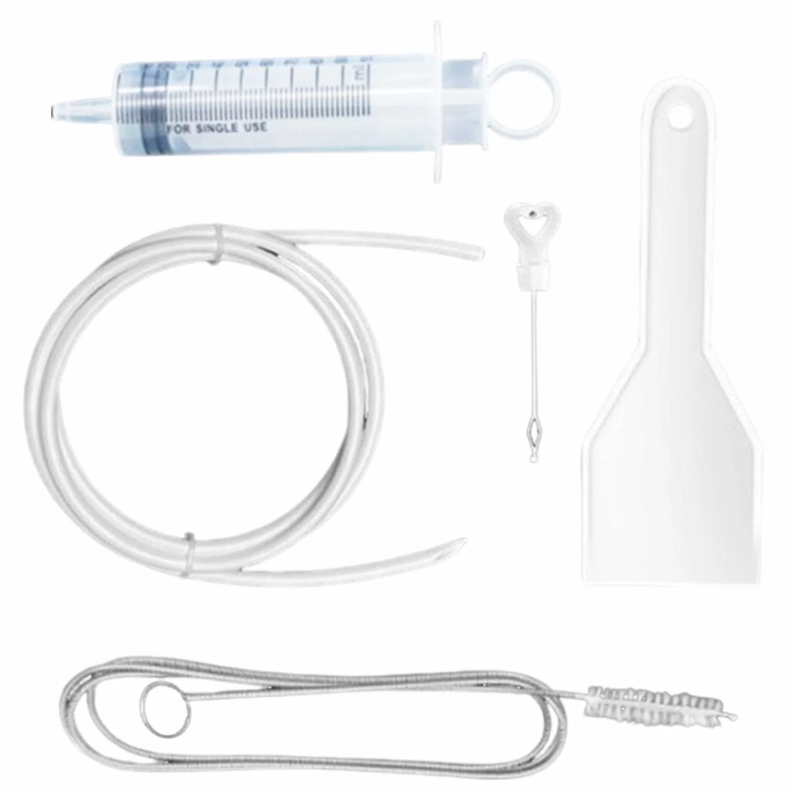 Fridge Dredger, Refrigerator Drain Kit, Fridge Cleaning Set, Syringe Fridge Cleaning, Fridge Cleaner Emptying Dredger, Effective Drain Cleaning Solution Comprehensive Tool for Refrigerator Cleaning