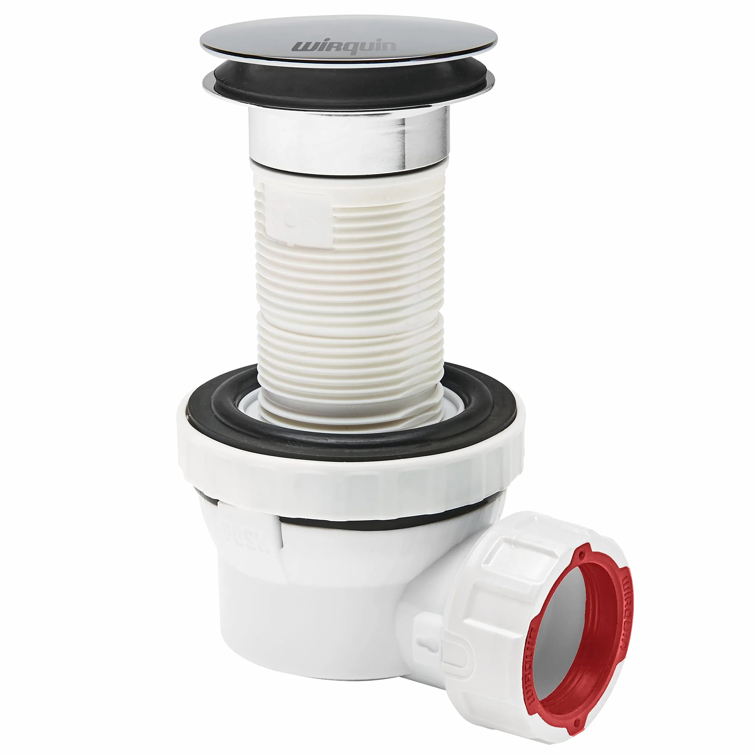 Wirquin 30721532 kompletny zestaw umywalkowy XS Pure Quick Clac zestaw odpływowy 100 mm