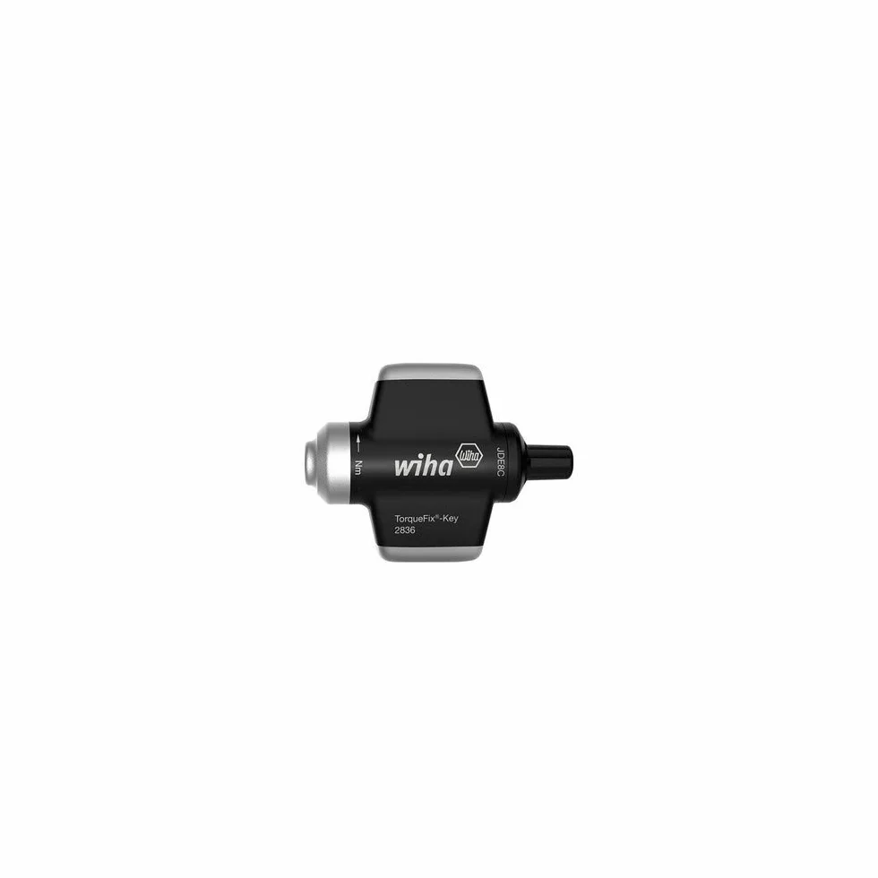 Wiha Precyzyjny wkrętak dynamometryczny z uchwytem na klucz TorqueFix Key ogranicznik momentu obrotowego (38616) 0,5 Nm, 4 mm do wkręcania,sygnał kliknięcia po osiągnięciu wartości momentu obrotowego