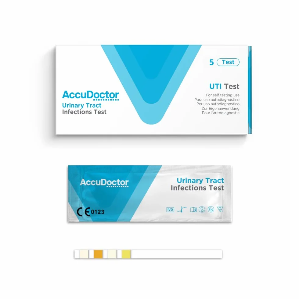 Paski testowe moczu AccuDoctor 5 testów zakażenia moczu 4 wskaźniki