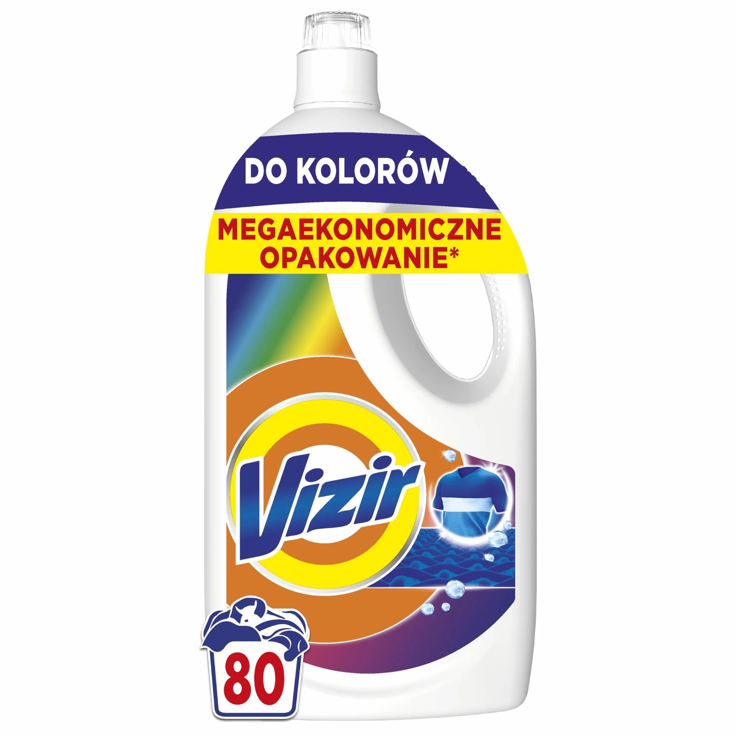Vizir płyn do prania, 80 prań, Color, dokładne pranie tkanin i zachowanie żywych kolorów