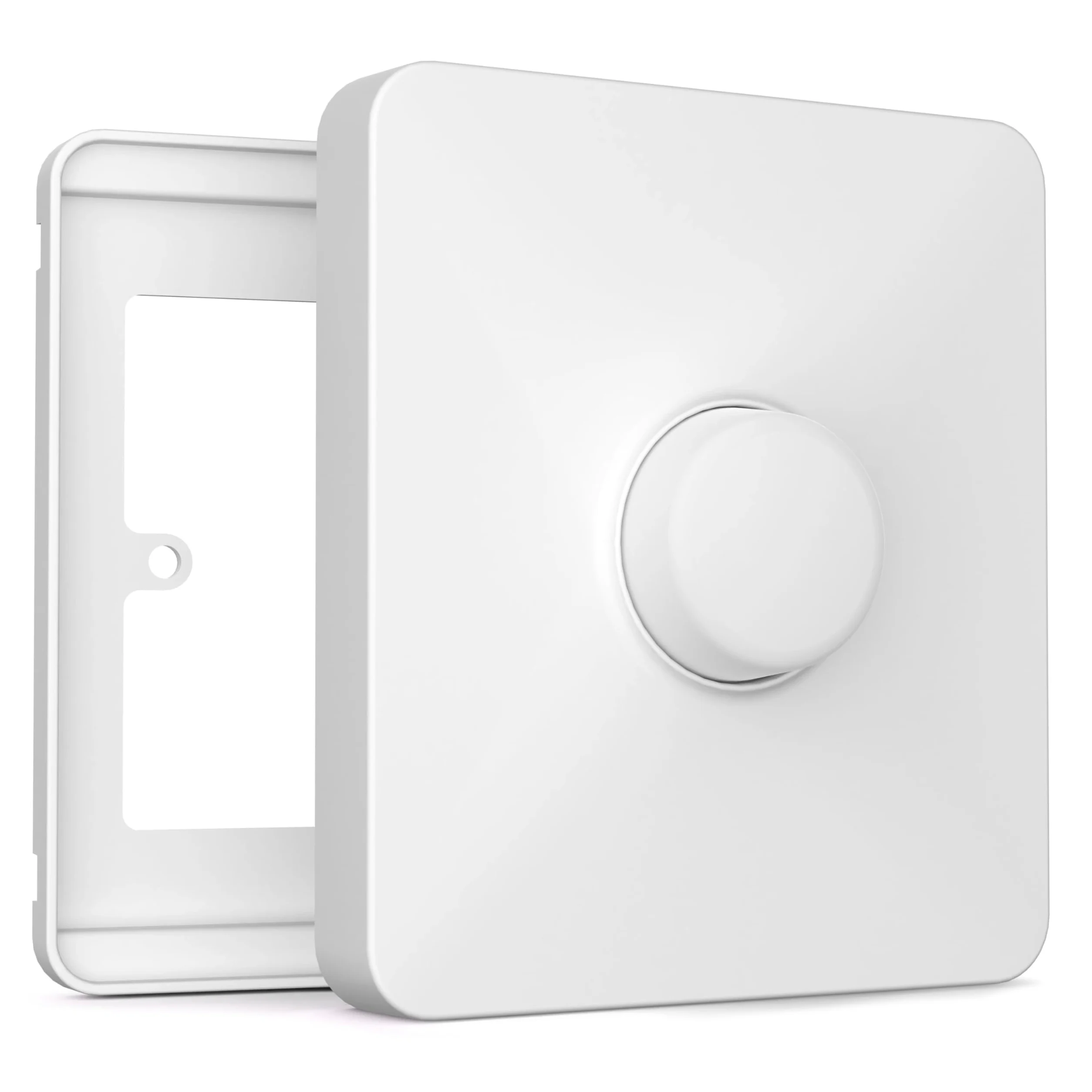 Pro Osłona Przełącznika dla Philips Smart Button, Kompatybilna z Hue Switch Cover, Adapter Płyty Przełącznika Zdalnego Oświetlenia, 1-Gang (2-Pack) | Nakładka na pojedynczy włącznik światła, do Smart Button, 2 szt., Button nie jest dołączony