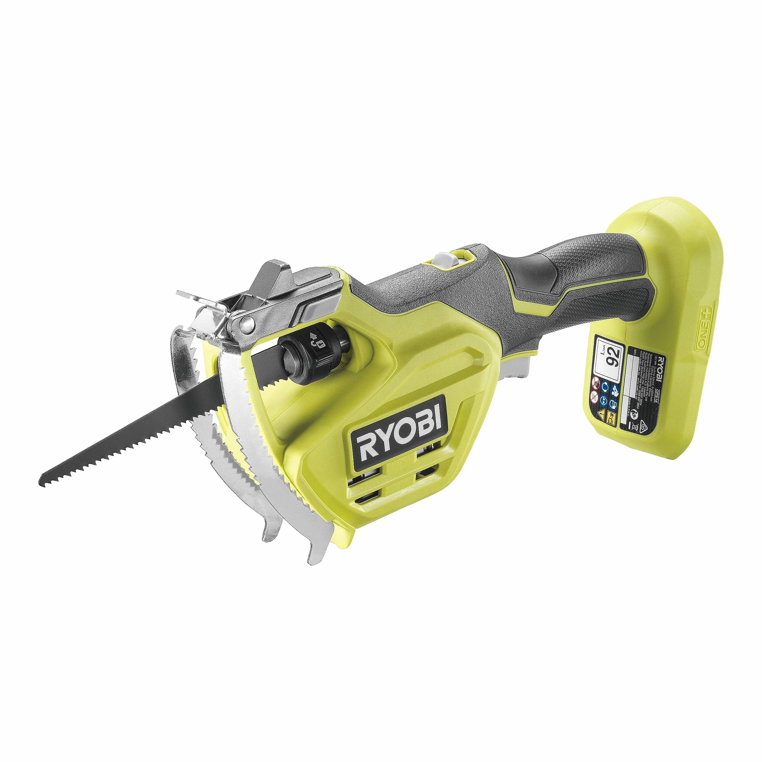 Ryobi Miniaturowa Pilarka Szablasta 18V RY18PSA-0, Średnica Cięcia 80 mm, Wersja bez Akumulatora i Ładowarki