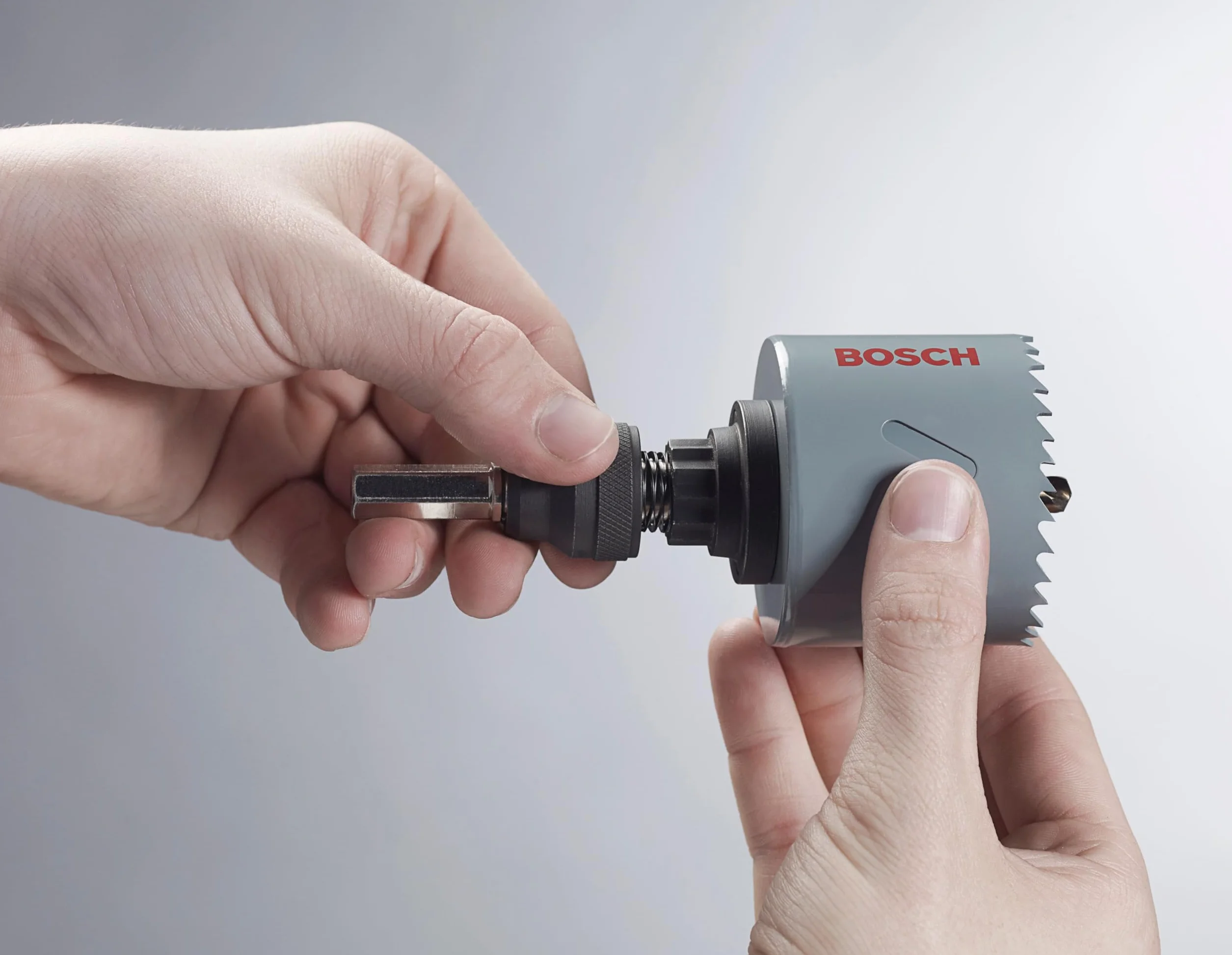 Bosch Power Change Trzonek Sześciokatny do Otwornic, Niebieski/Stalowy, 3/8 cala (9,5 mm)