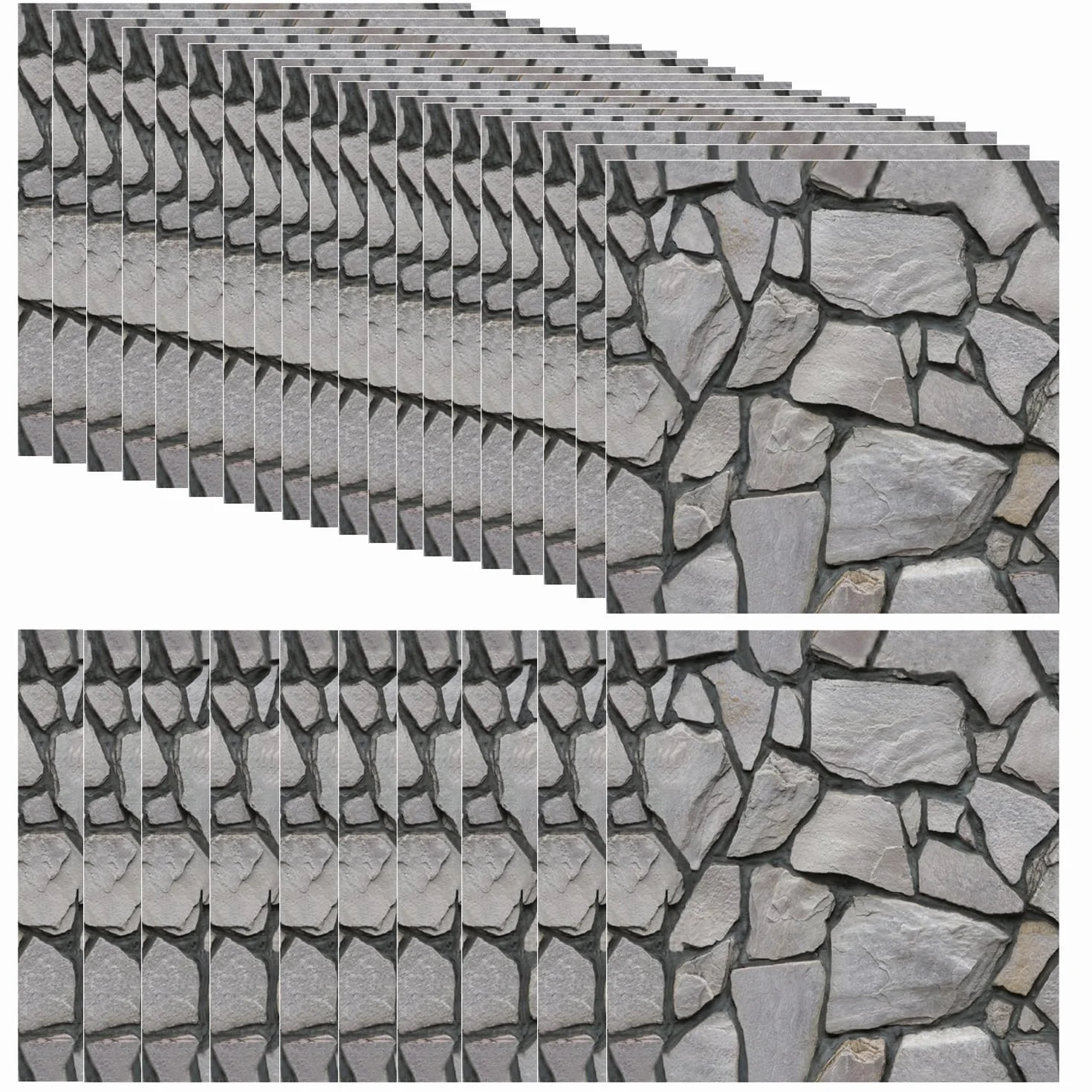 30 sztuk paneli ściennych 3D o wyglądzie kamienia, samoprzylepne, 30 × 30 cm, panele ścienne z płyt z tworzywa sztucznego, wodoodporne tapety z cegły PCW, do wnętrz, na zewnątrz, do pomieszczeń