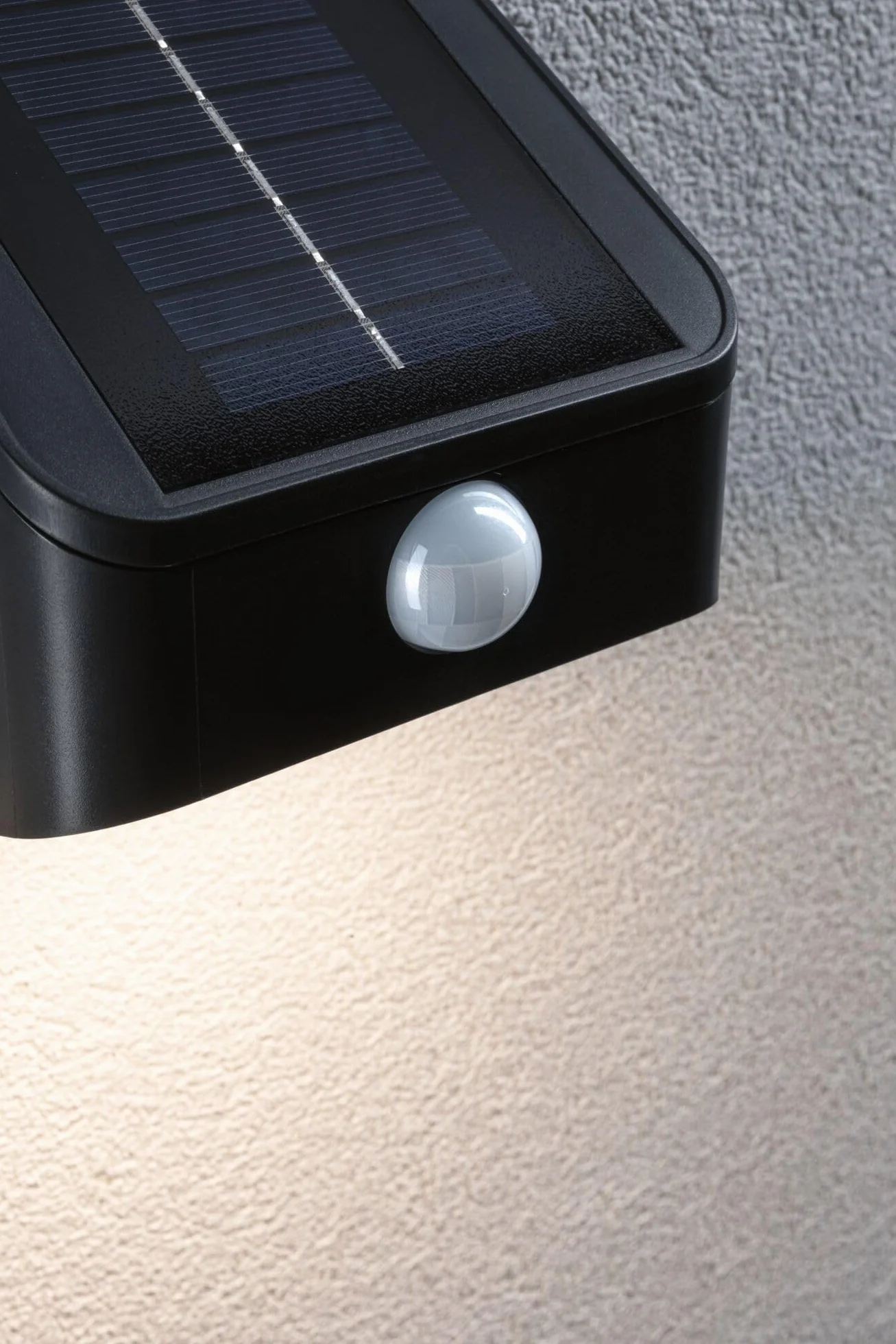 Paulmann 94608 Solarna myjka ścienna LED LeslyTwilight Controlled Motion Detector (IR) IP65Square 113x126mm3000K 5,5W 400lmantracyt plastik