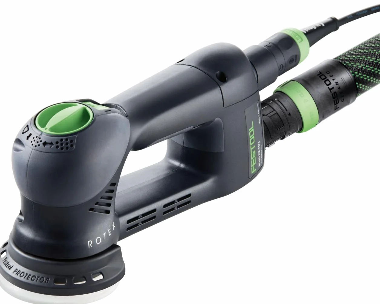 Festool Lijadora excéntrica de engranaje RO 90 DX FEQ-Plus ROTEX | Szlifowanie zgrubne, dokładne szlifowanie i polerowanie jednym narzędziem - tryb Rotex i tryb mimośrodowy