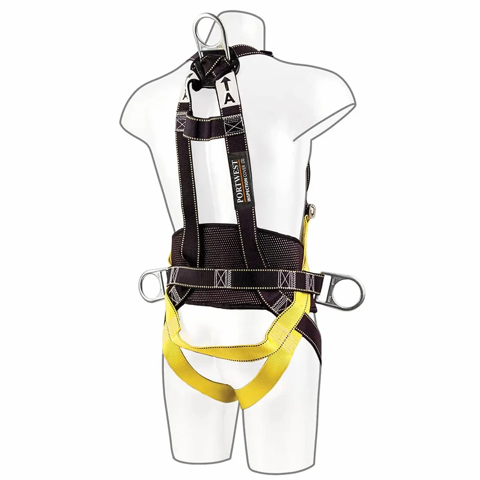Portwest FP15 Dwupunktowe Szelki Comfort Plus, Czarny