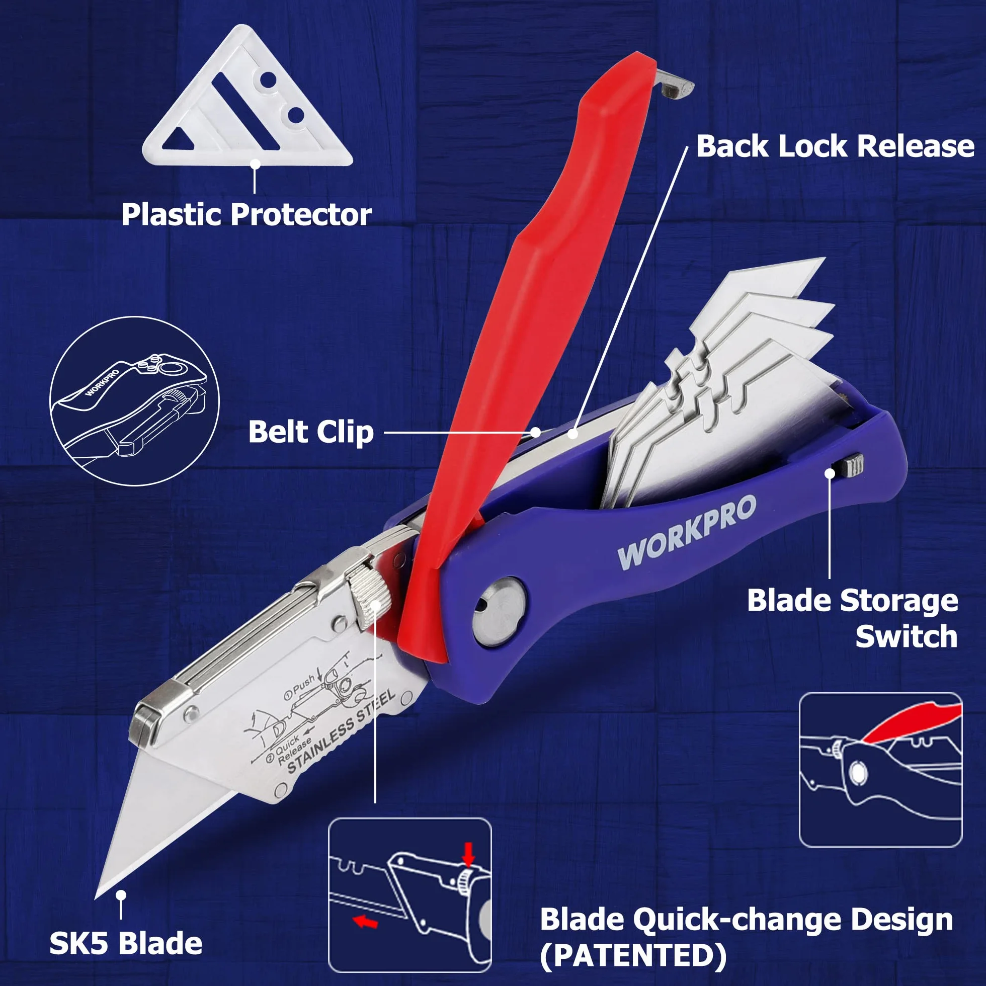 WORKPRO Klappmesser