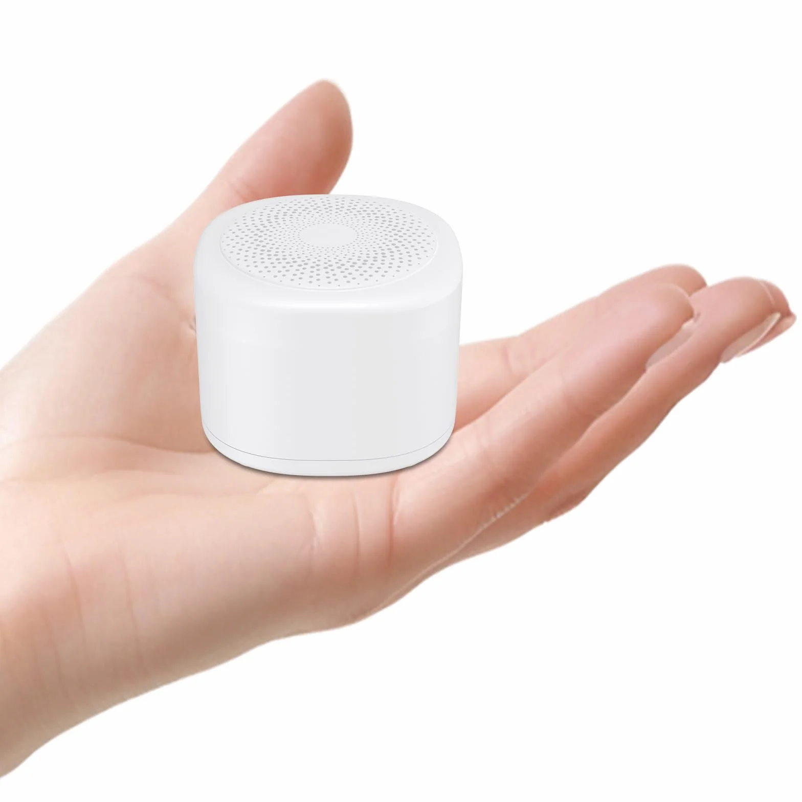 FIVAVA White Noise Machine Baby przenośna mini maszyna dźwiękowa z lampką nocną timerem biała