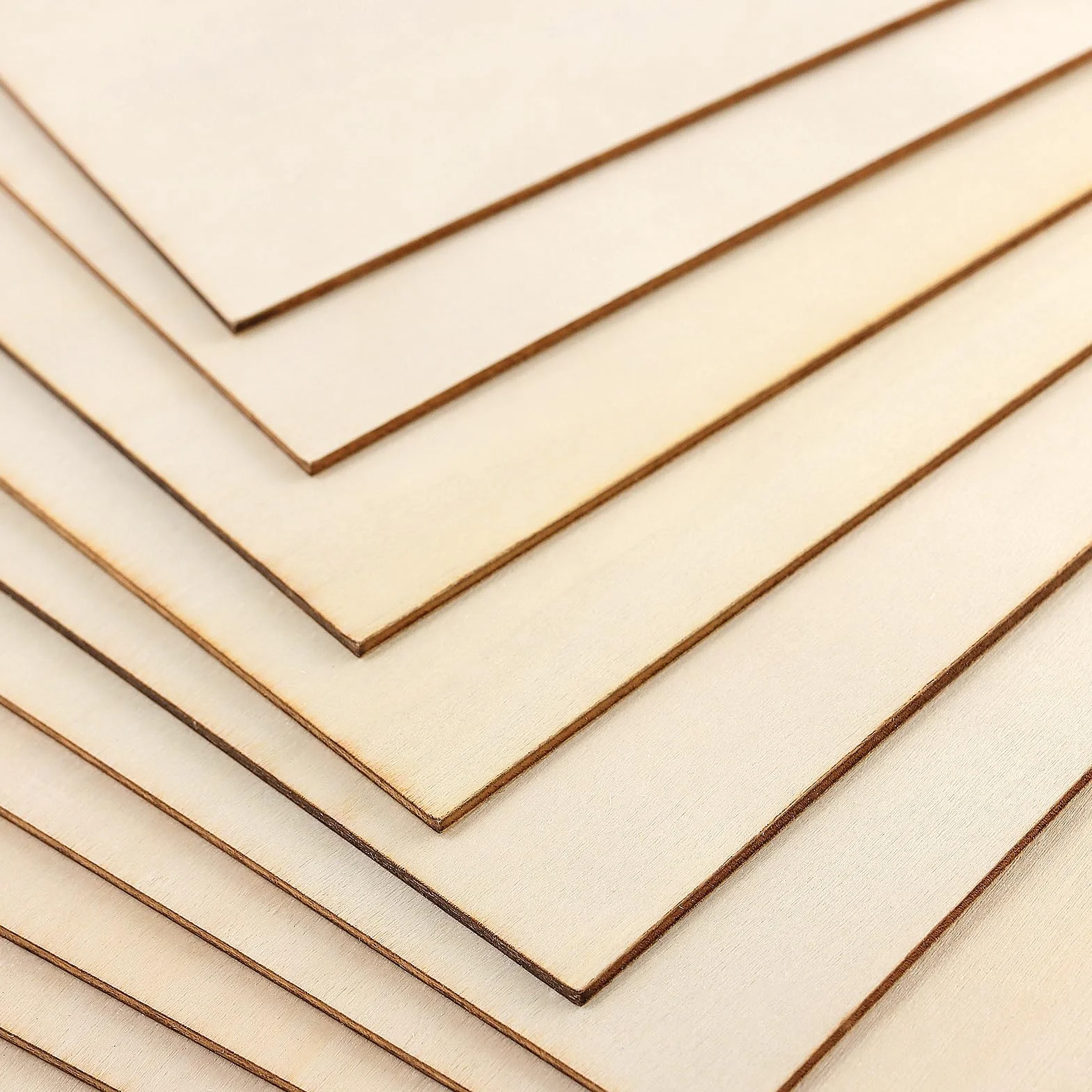 KEILEOHO 10 sztuk sklejki A3 o grubości 2 mm, 420 x 300 mm, płyty drewniane, do majsterkowania, rękodzieła