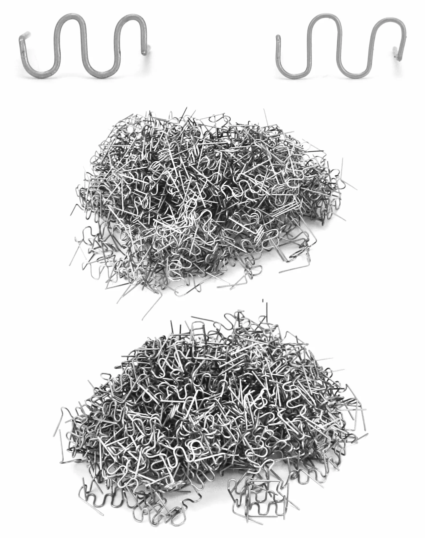 QWORK® 1000 sztuk gorące zszywki ze stali nierdzewnej 0.8mm/0.6mm spawanie tworzyw sztucznych gorące zszywki do zderzaka samochodowego spawanie tworzyw sztucznych naprawa
