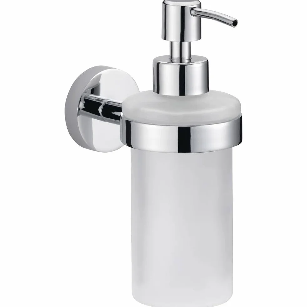 tesa Smooz samoprzylepny dozownik mydła chromowany metal 170x70x126 mm