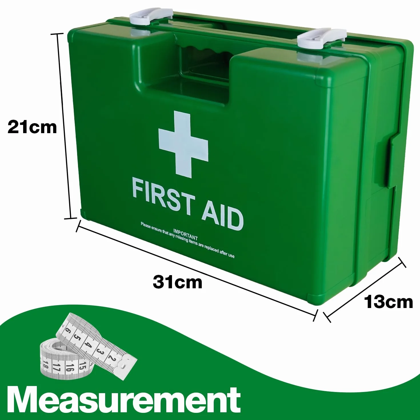 Zestaw pierwszej pomocy Safety First Aid Deluxe z uchwytem ściennym BS 8599 średni