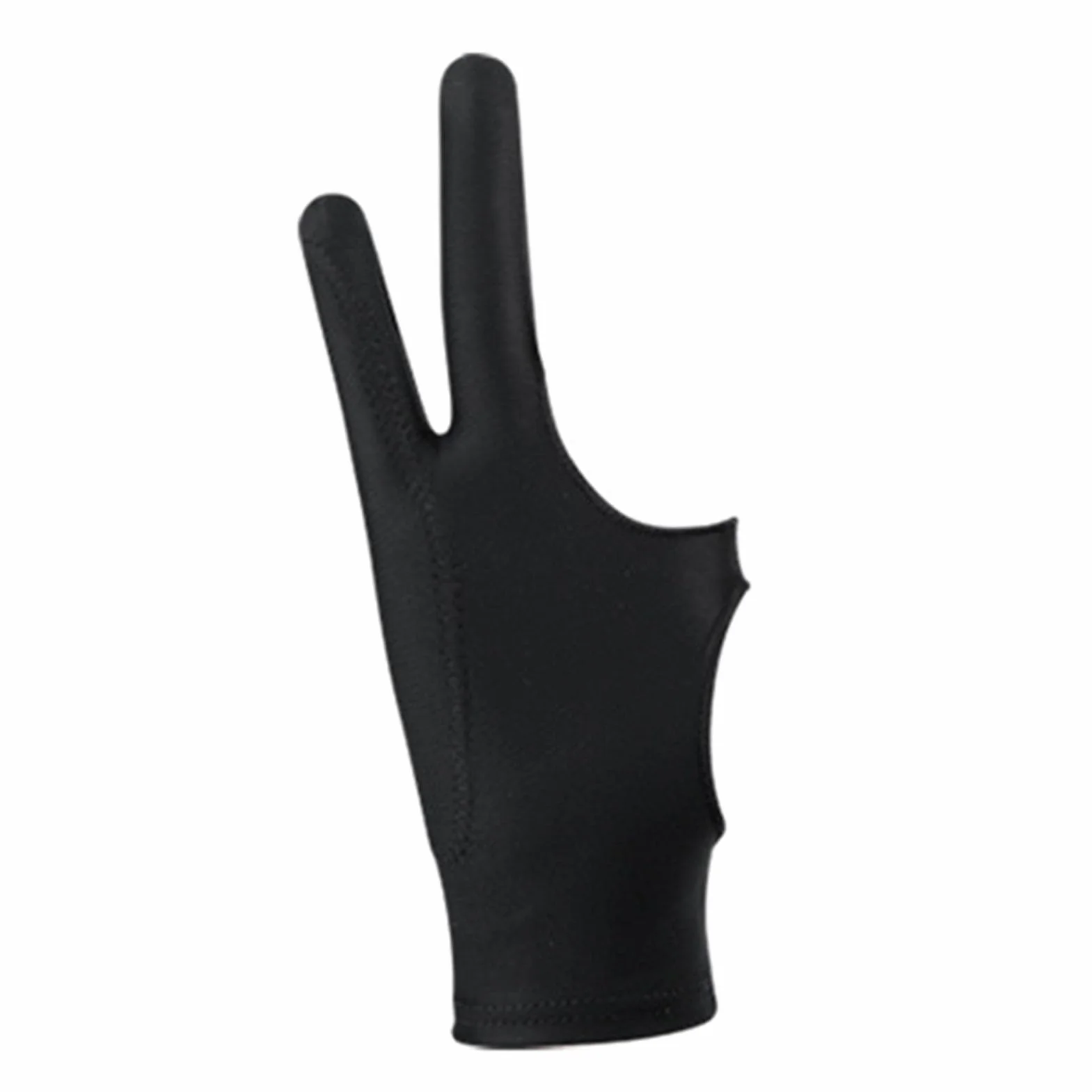 KIMISS Rysowanie Rękawicy do Tabletu, 3 -warstwowa Smudge Two Finger Artist Glove do Sztuki Cyfrowej, Szkicowanie, Kompatybilne z Tabletami i grafiką (M)