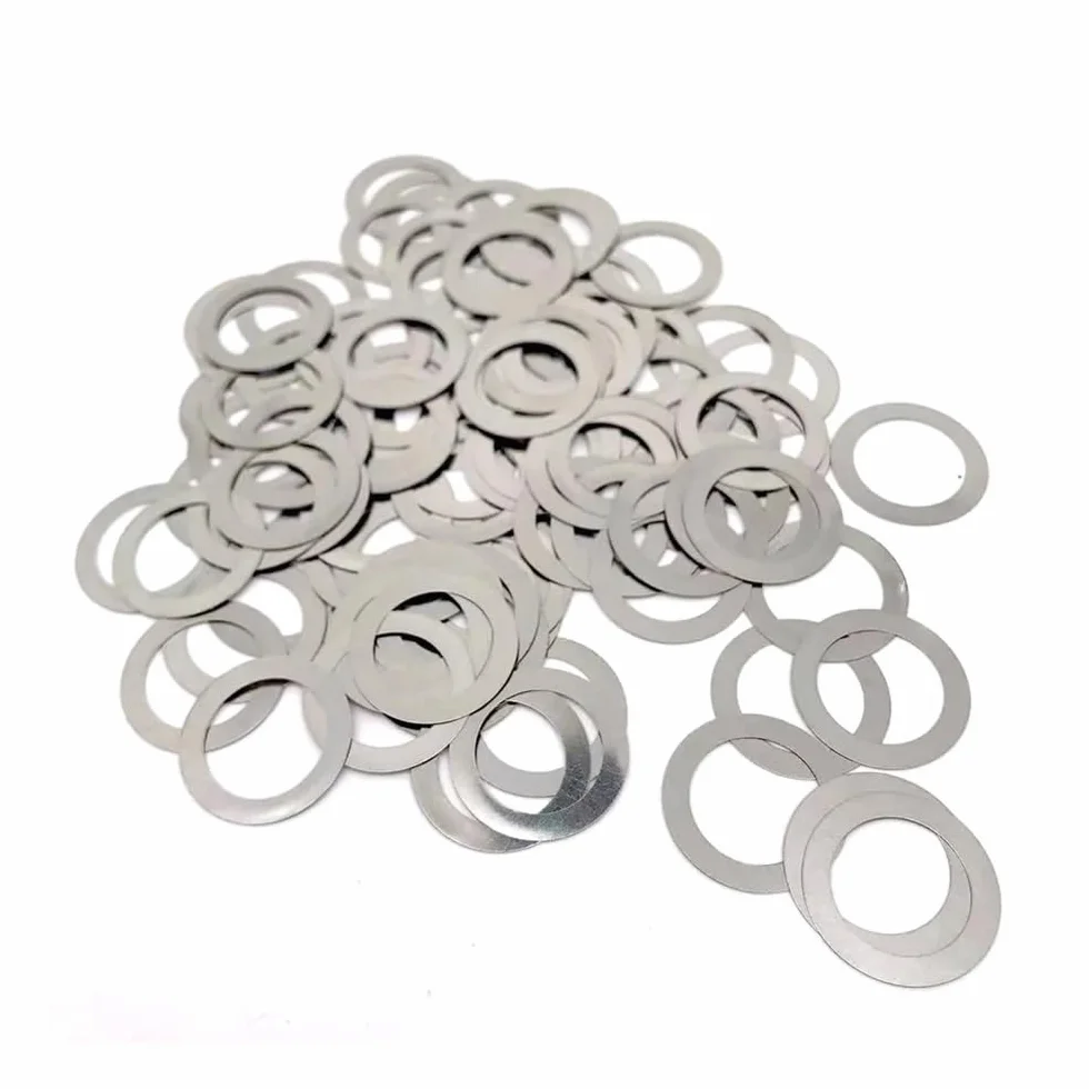 Podkładki 10/50pcs M2 M4 M4 M5 M6 M7 M8 M9 M12 M13 M14 M15 M16 M40 Sieźnia podkładka ze stali nierdzewnej Stal nierdzewna Płaska płaska uszczelka Ultracienka 0,1/0,2/0,3/0,5 mm podkładki mocujące (roz