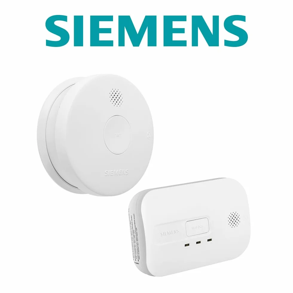 SIEMENS - 1 czujnik dymu NF 10 lat + 1 detektor tlenku węgla