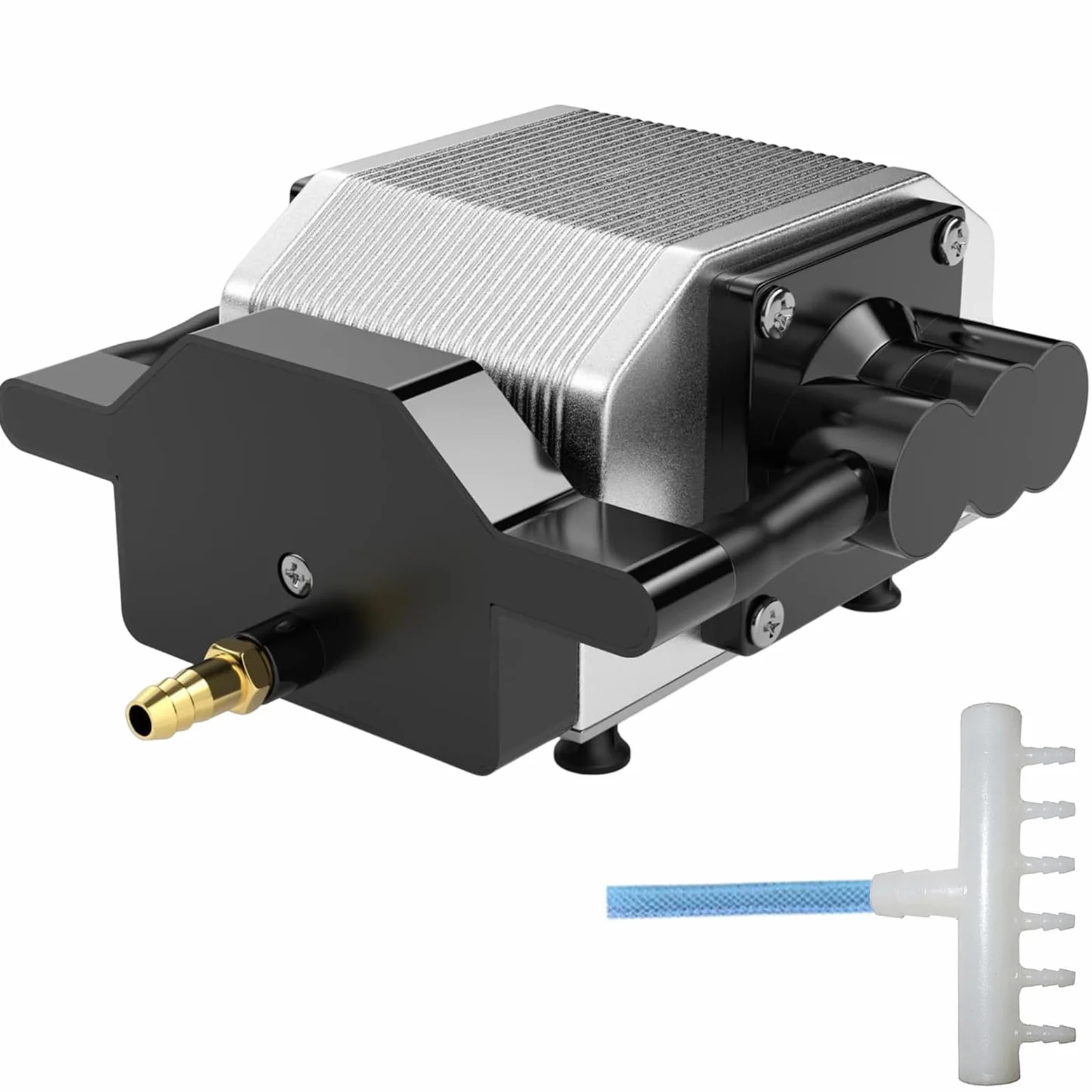 LIROPAU Air Assist, laserowa maszyna do grawerowania, regulowany przepływ powietrza 0-54 l/min do cięcia laserowego i grawerowania laserowego, 25 W, akcesoria do grawerowania laserowego, niski poziom