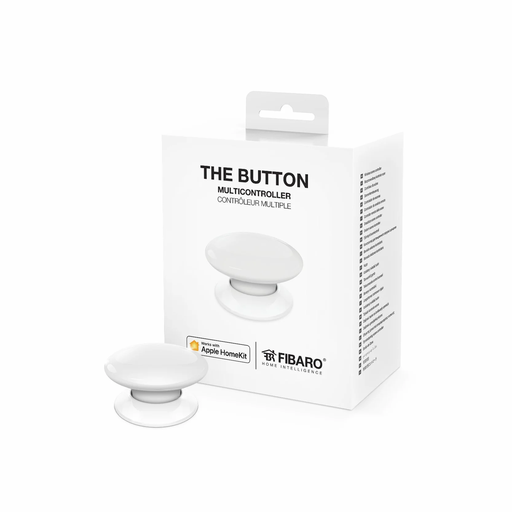 FIBARO The Button White iOS Blueetoth Smart Multicontroller, On-Off Switch, 3.6 V, one size