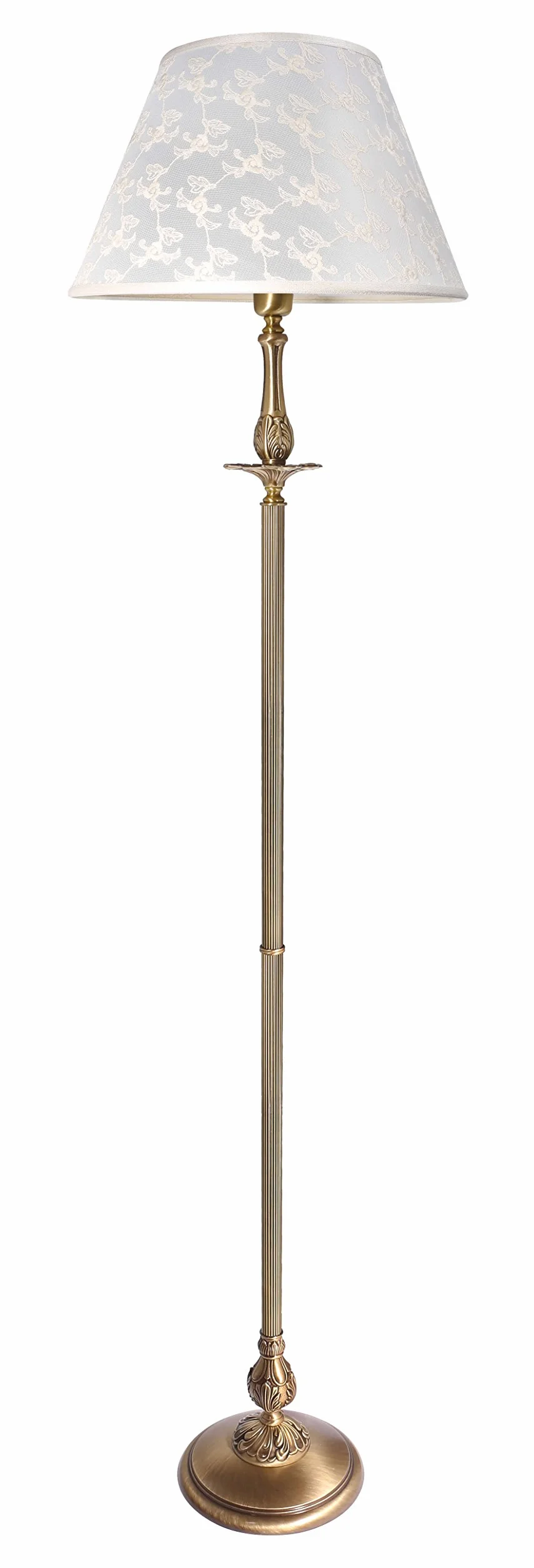 Premium lampa stojąca brąz styl secesyjny E27 do 60 W 230 V materiał haftowany do salonu lampa wewnętrzna lampa podłogowa lampa podłogowa