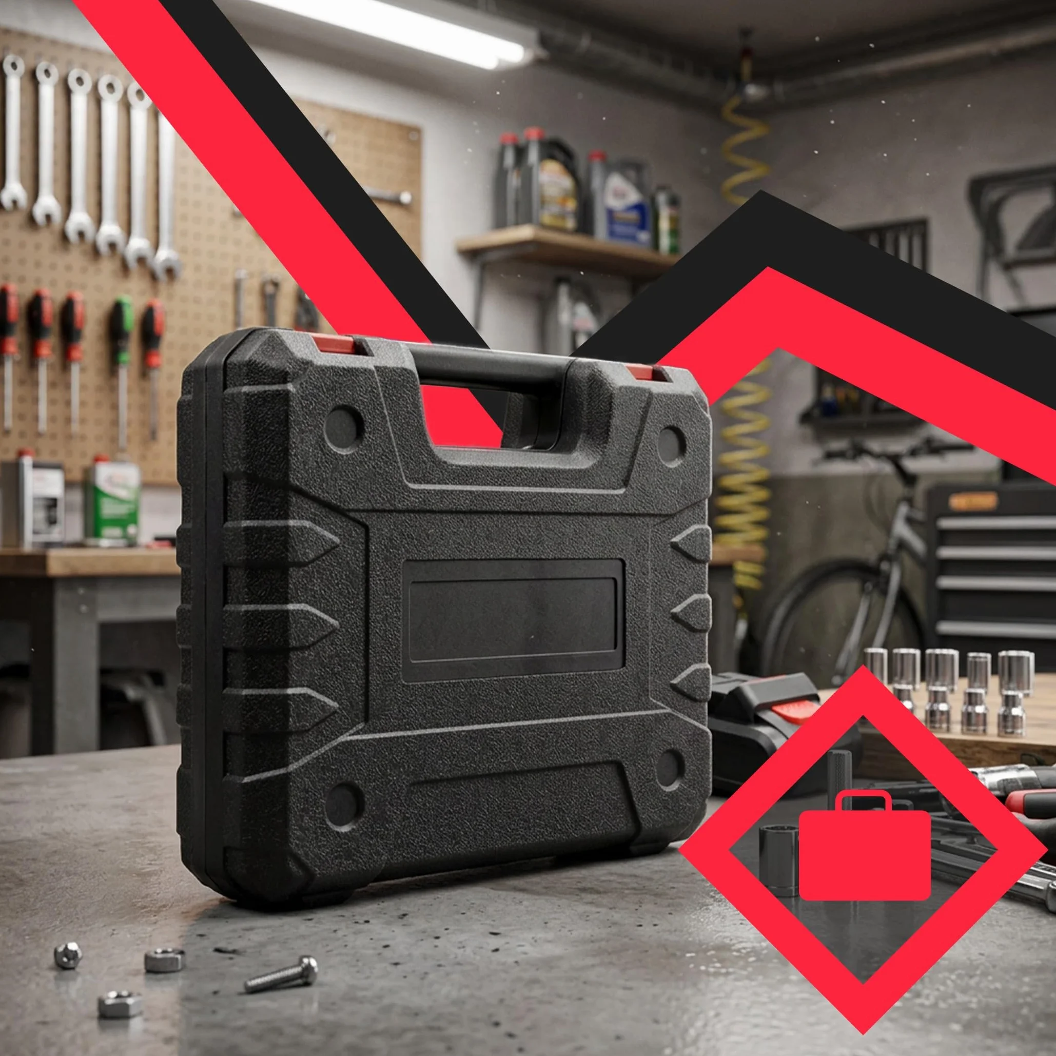 Retoo Wkrętarka akumulatorowa 21 V 320 Nm zestaw 2 x akumulator 1/2 cala