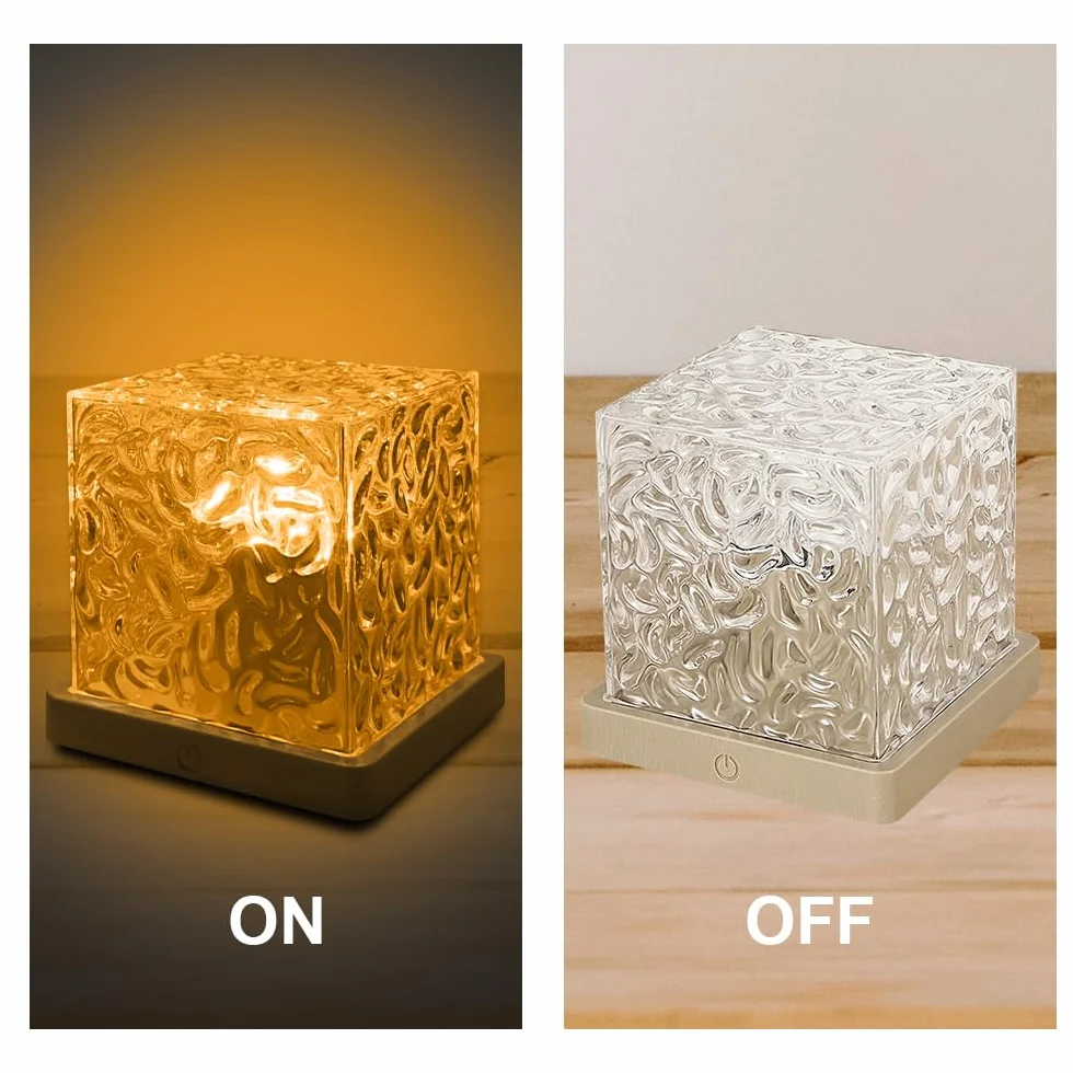 Światło projektora fal oceanicznych, 16 kolorów lampa dotykowa ze sterowaniem dotykowym, lampa 3D Cube Galaxy projektor światło do domowego biura baru restauracji