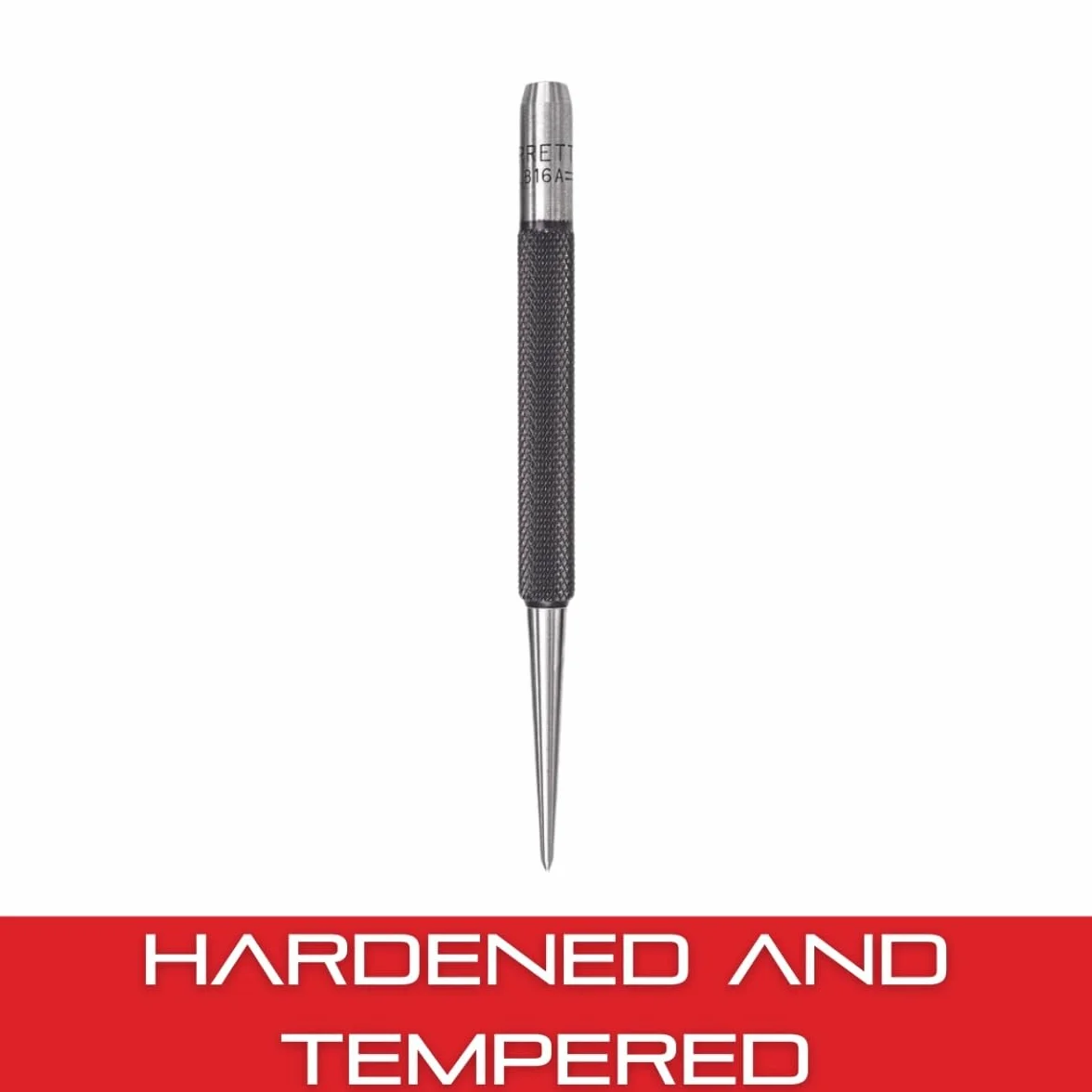 Starrett 816A dziurkacz, 10 cm długości, 10 cm stożkowa średnica punktu