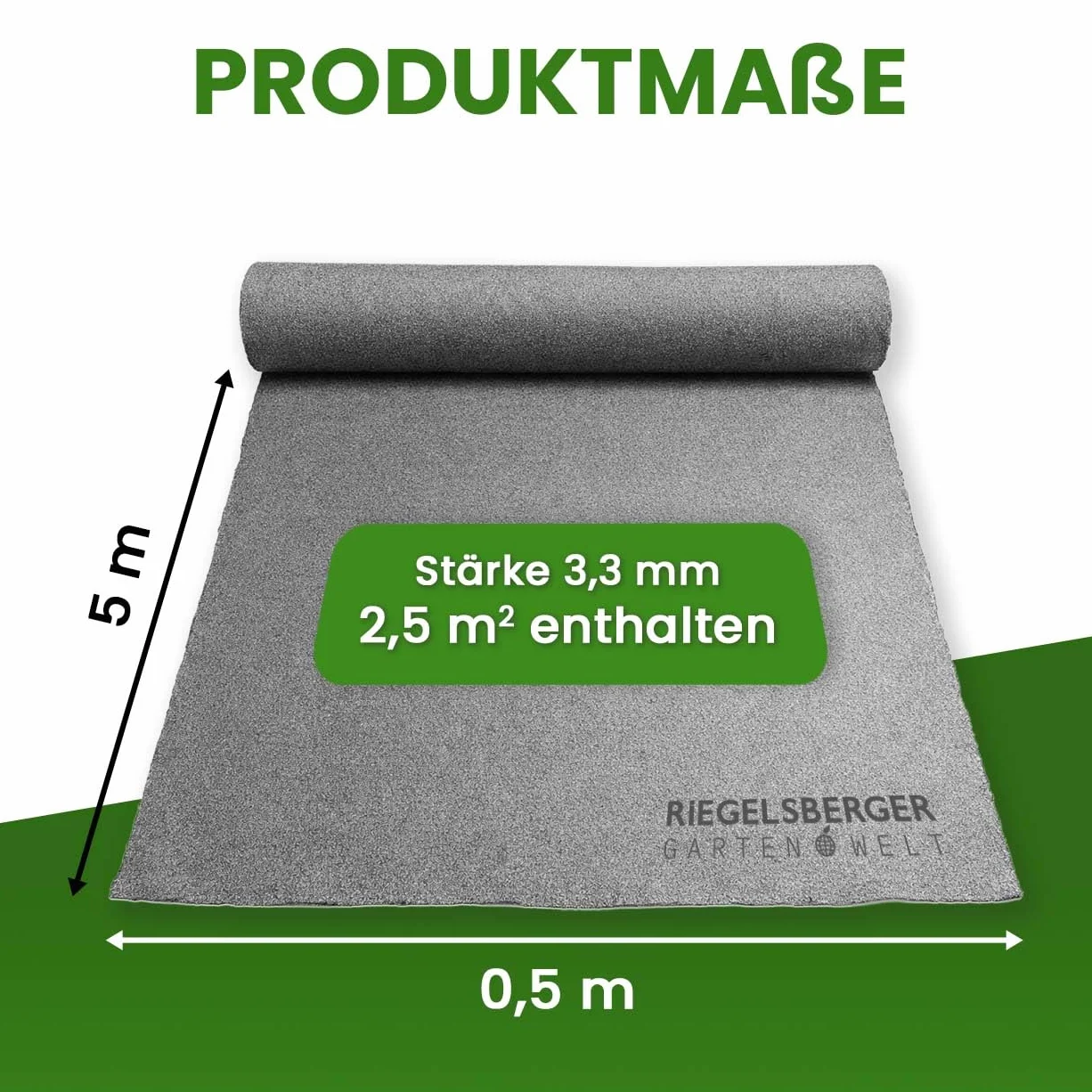 Gartenpirat Samoprzylepna papa dachowa czarna 2,5 m² (0,5 x 5 m) KSK Folia bitumiczna do altanki ogrodowej, wiaty garażowej, pawilonu ogrodowego i szopy na narzędzia