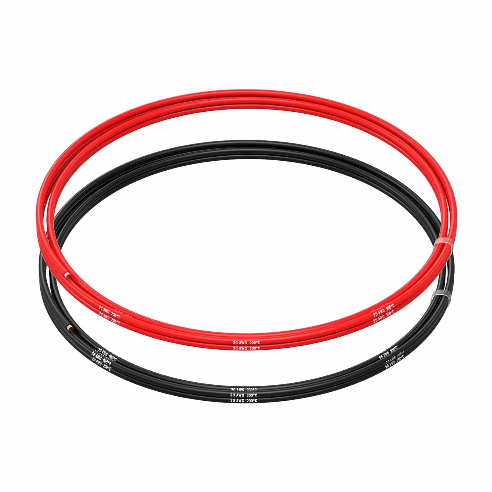 MMOBIEL 20 AWG silikonowy kabel elektroniczny – 20 G (0,52 mm²), ocynkowany kabel miedziany – 2 oddzielne kable czerwone i czarne, każdy 2,5 m do naprawy elektrycznej, czujników, dronów, kabli