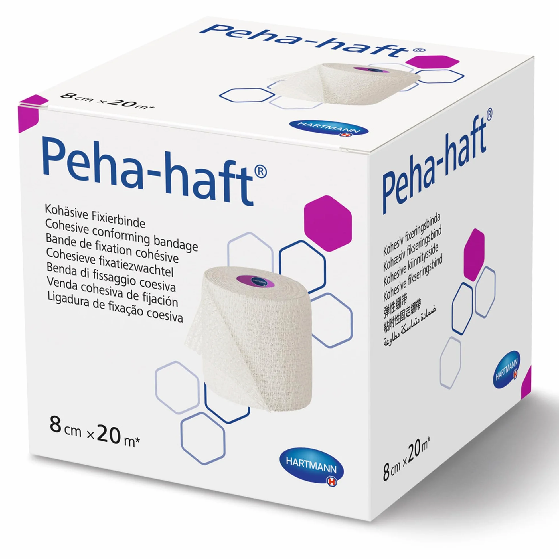 Hartmann Peha-haft Kohesive regulowany bandaż 20 m x 8 cm