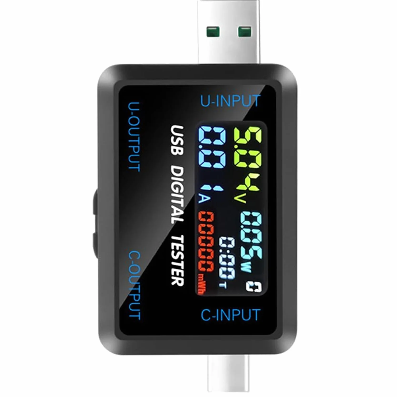 Tester USB, 4,5 – 36 V, USB + typ C, miernik 0-5 A, USB C, miernik napięcia ładowania, prąd ładowania, wydajność, tester ładowarki mobilnej