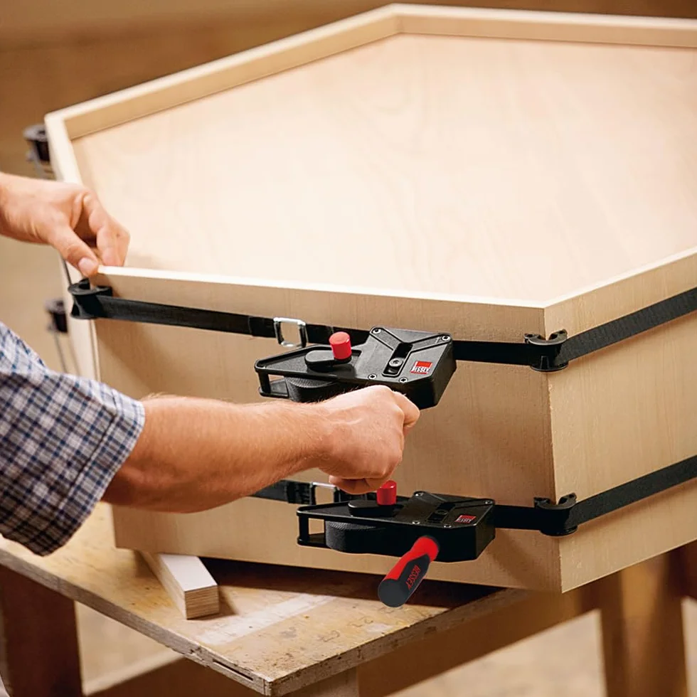 BESSEY VAS-23+2K, zacisk paska o zmiennym kącie 7 m z 4 klipsami