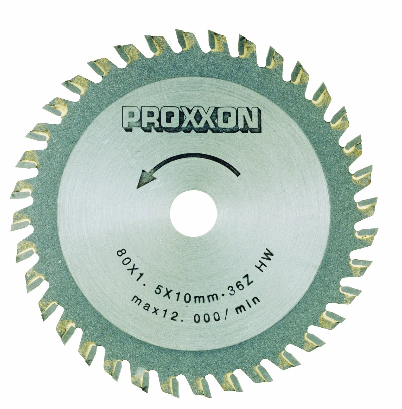 Proxxon 28732 Końcówka z węglika wolframu Ø 80 x 1,6 x 10 mm z 36 zębami