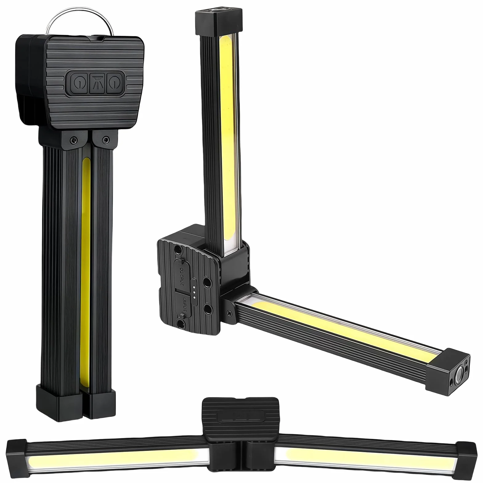 Posing Lamp Gym: lampa gimnastyczna, przenośna, magnetyczna lampa błyskowa LED z hakiem wiszącym, lampa robocza z możliwością składania o 180 stopni, wodoszczelne oświetlenie awaryjne USB do