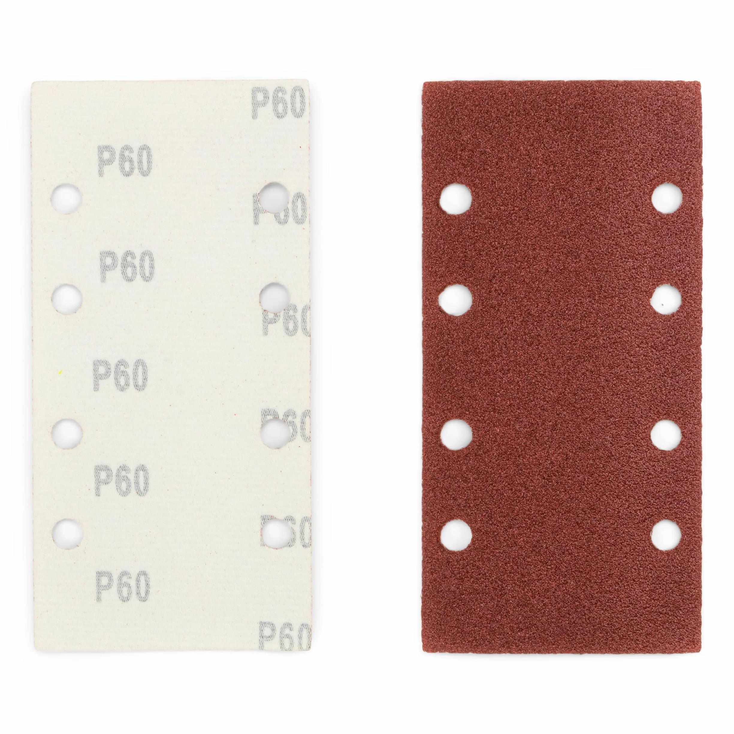 Zestaw kształtek ściernych │ 80 sztuk │ 93 x 190 mm │ po 20 sztuk na ziarnistość 60/80/120/240 │ samoprzylepne │ do szlifierek oscylacyjnych │ papier ścierny │ kształtki ścierne | od FD-Workstuff
