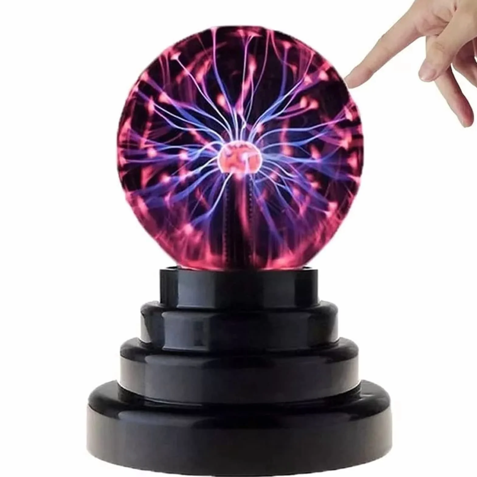 Magiczna kulowa plazmowa, zasilana przez USB i baterię, plazmowa z wrażliwością na dotyk na imprezy, dekoracje rekwizyt do domu, prezent dla dzieci, chłopaka, dziewczyny