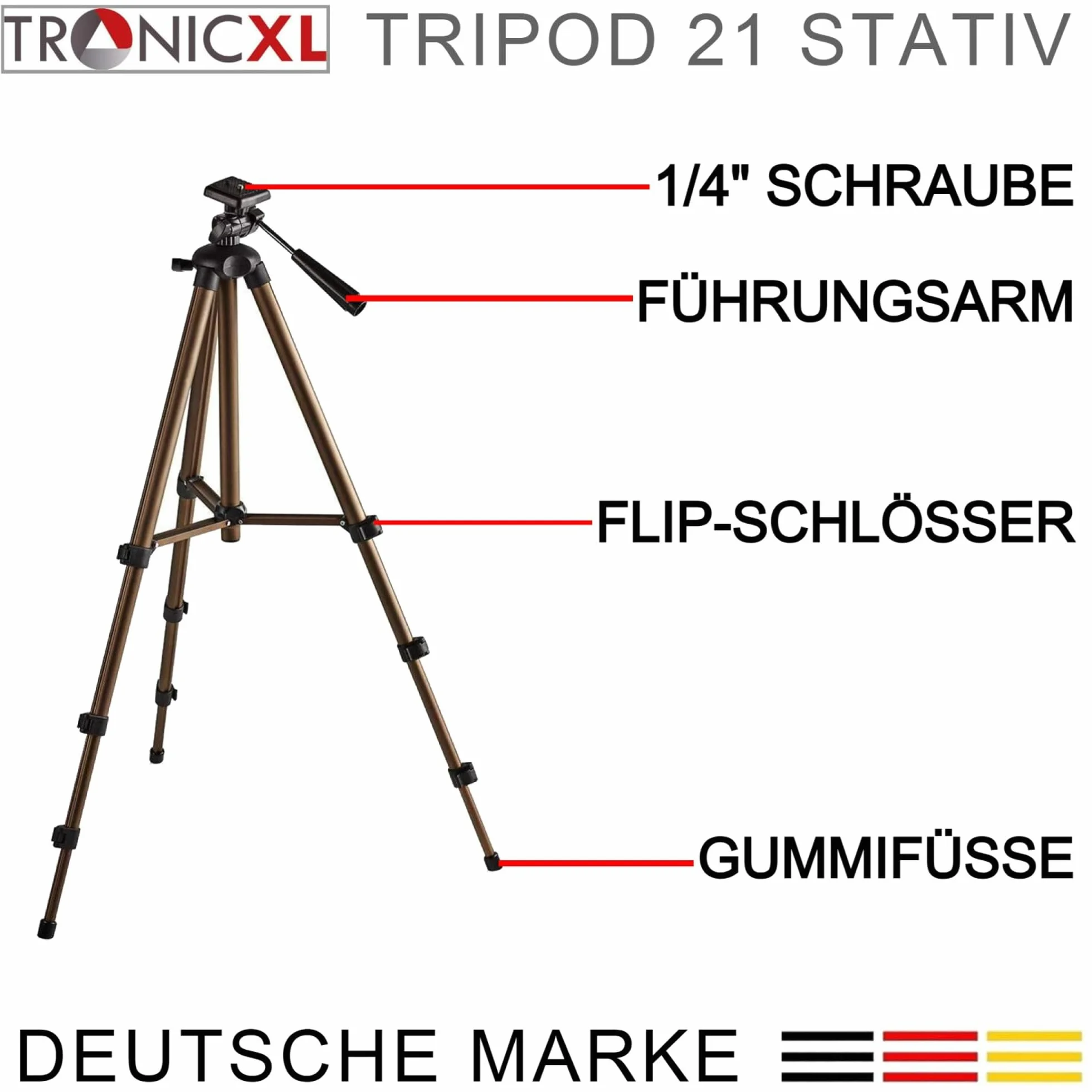 Statyw budowlany 1,30 m do lasera krzyżowego, Einhell Bosch Dewalt Makita 1/4 cala 3/8