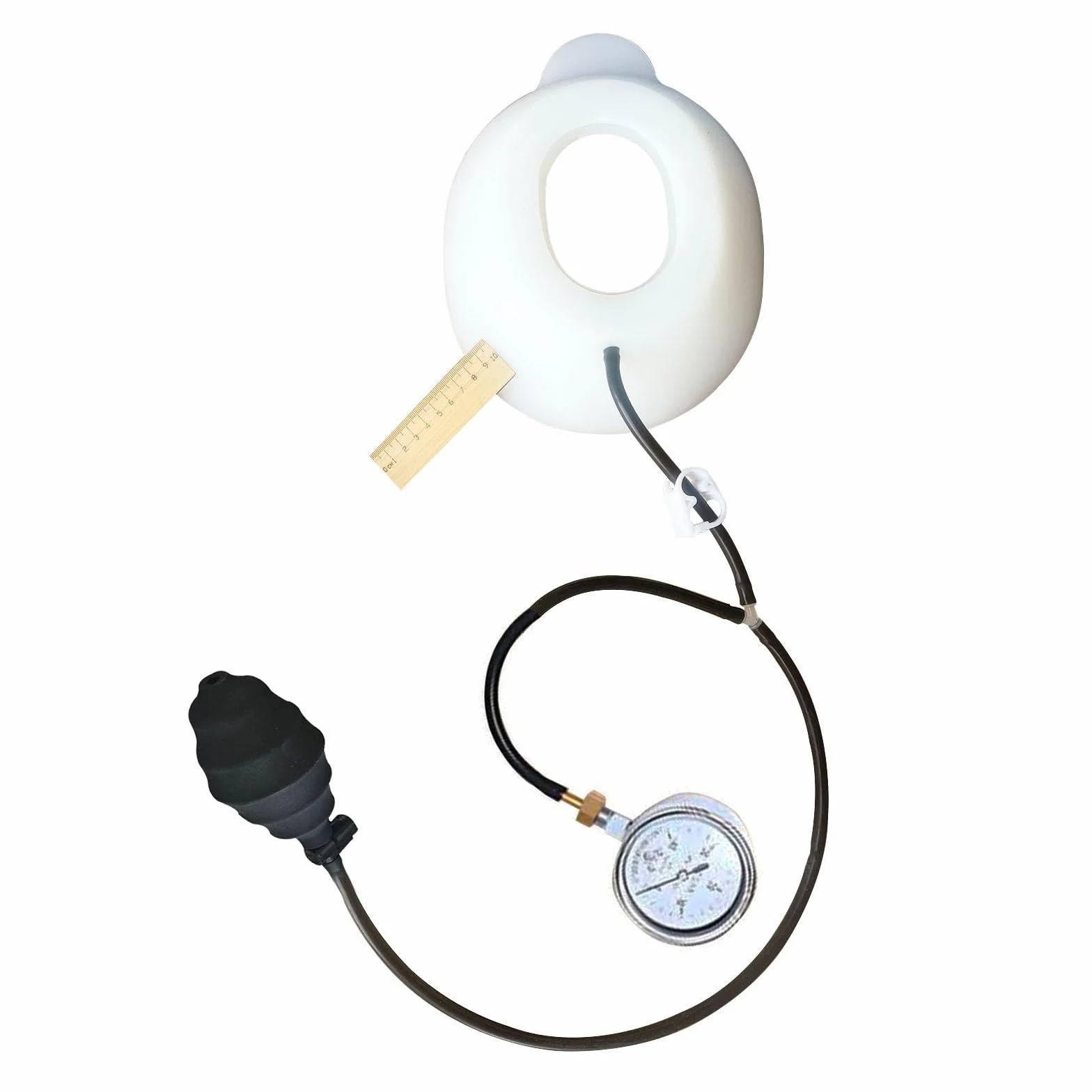 Pectus Vacuum Bell - Pectus Excavatum Orteza Brace, Depresja Sternal Support dla zapadniętej klatki piersiowej, fizycznej korekcji piersi, z instrukcją obsługi (12,1-16 cm)