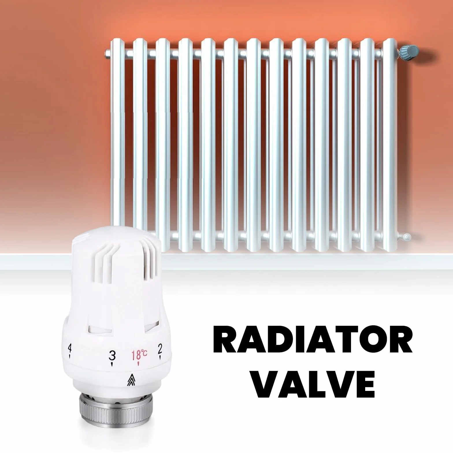 6 sztuk głowic termostatu zaworu grzejnika, głowica termostatu M30 x 1,5, termostat chłodniczy, termostat grzejnika zawór chłodniczy głowica zapasowa, termostaty grzejnika zawory chłodnicze do biura