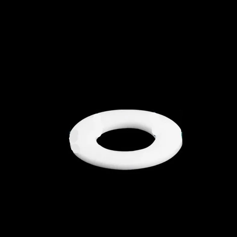 Podkładki płaskie PTFE, Uszczelka wewnętrzna typu O z PTFE Biała podkładka płaska o grubości 3 mm DN15 do DN200(76x122x3mm)