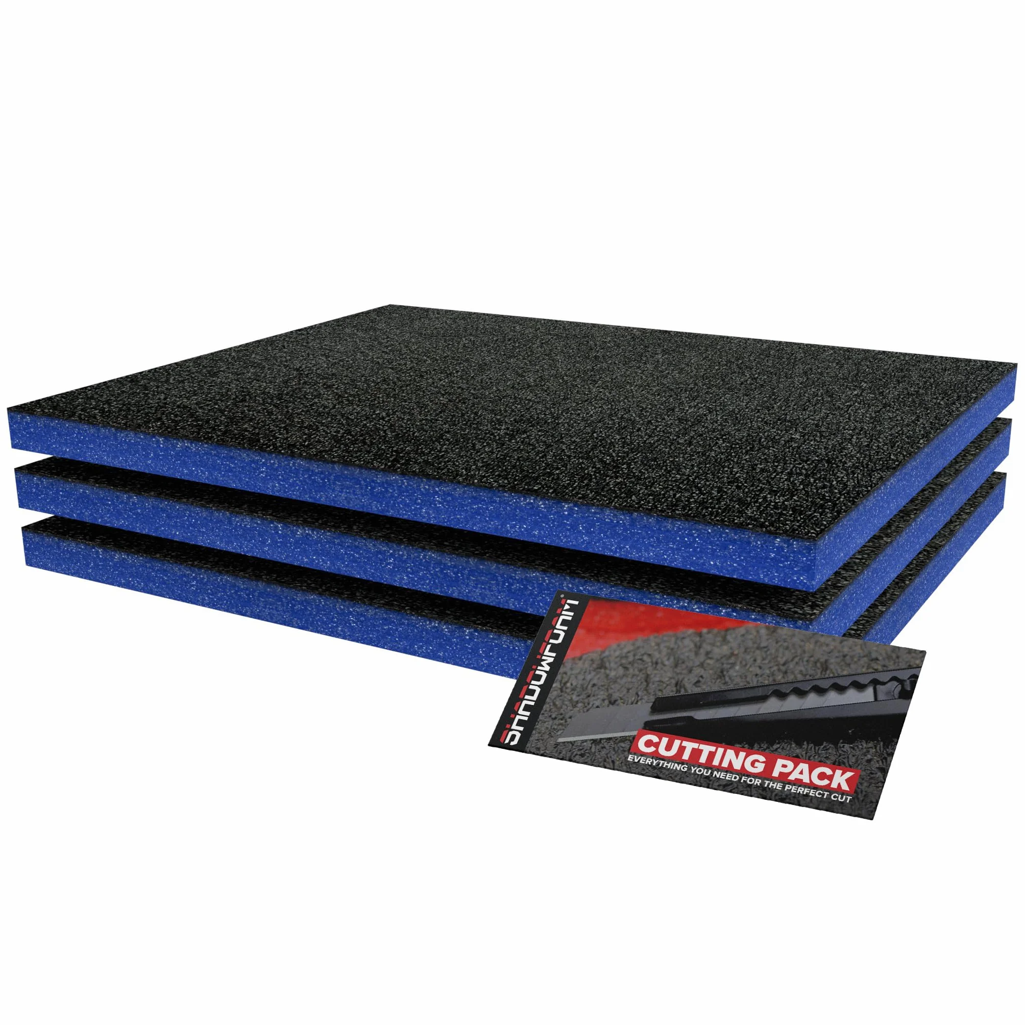Blue Shadow Foam Original organizer na narzędzia, Britool & Draper Blue, organizacja skrzynki narzędziowej, organizer do wyścigów samochodowych (1200 mm x 550 mm x 30 mm)
