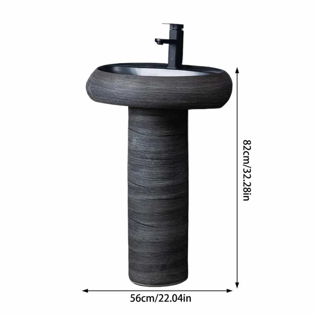 Ceramiczna Umywalka Łazienkowa Nablatowa, Umywalka Nablatowa, Umywalka Zewnętrzna Na Postumencie, Zintegrowana Umywalka Stojąca Do Domowej Toaletki, Stylowy I Funkcjonalny Design