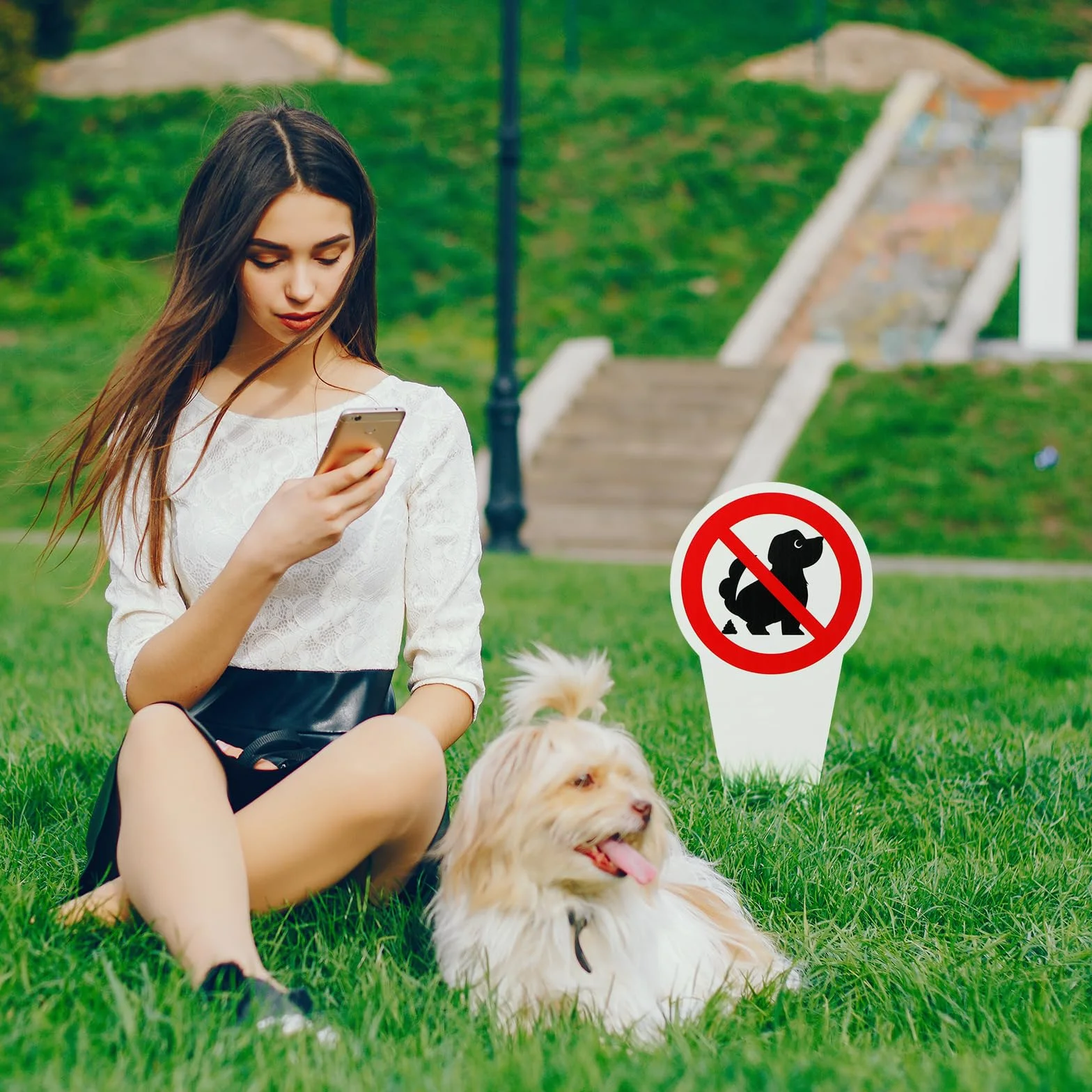 8 sztuk tabliczka bez toalety dla psa tabliczka duża 30 x 15 cm Das ist Keine Hundekload Tabliczka z psem Zakaz kupowania na czyste drogi, trawnik, park, plac zabaw