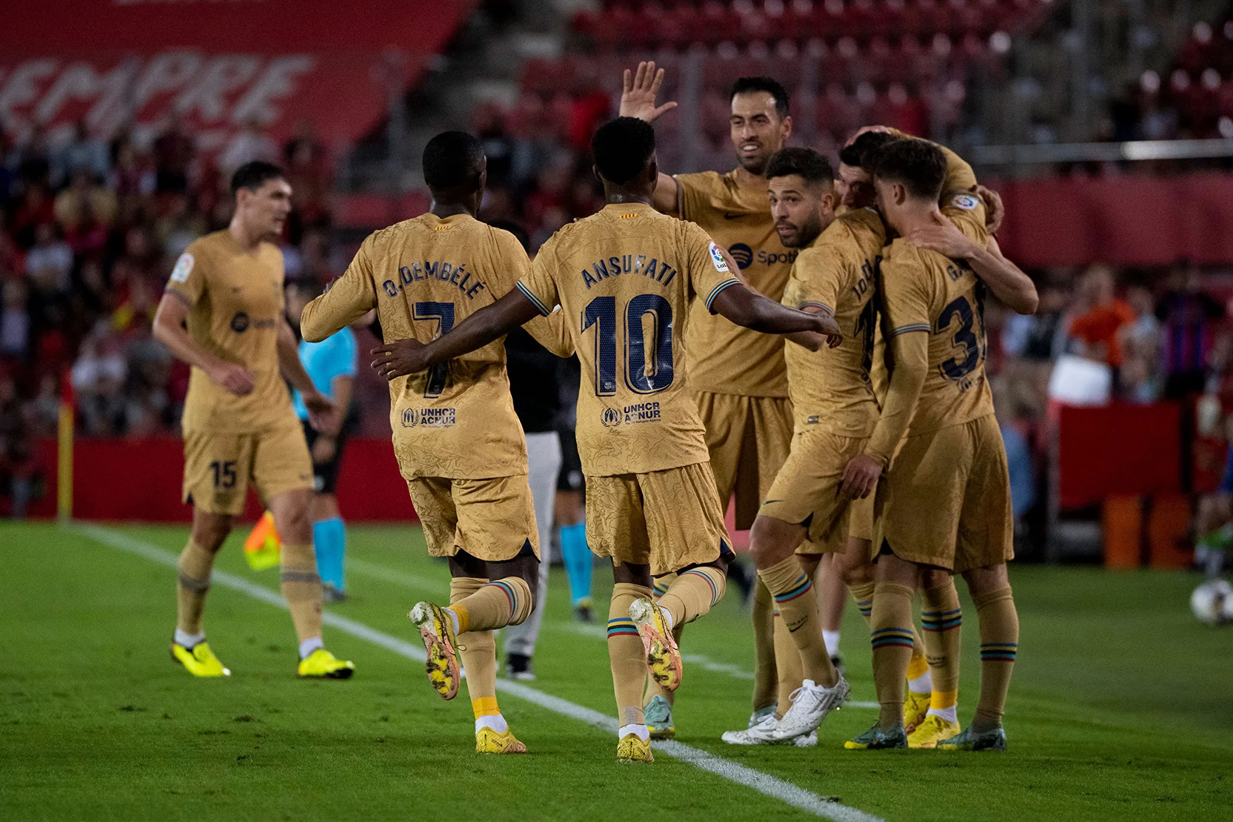 Oficjalna FC Barcelona "FORÇA BARÇA Klapki do łopaty dla dzieci,mistrzowie LaLiga 2022/23
