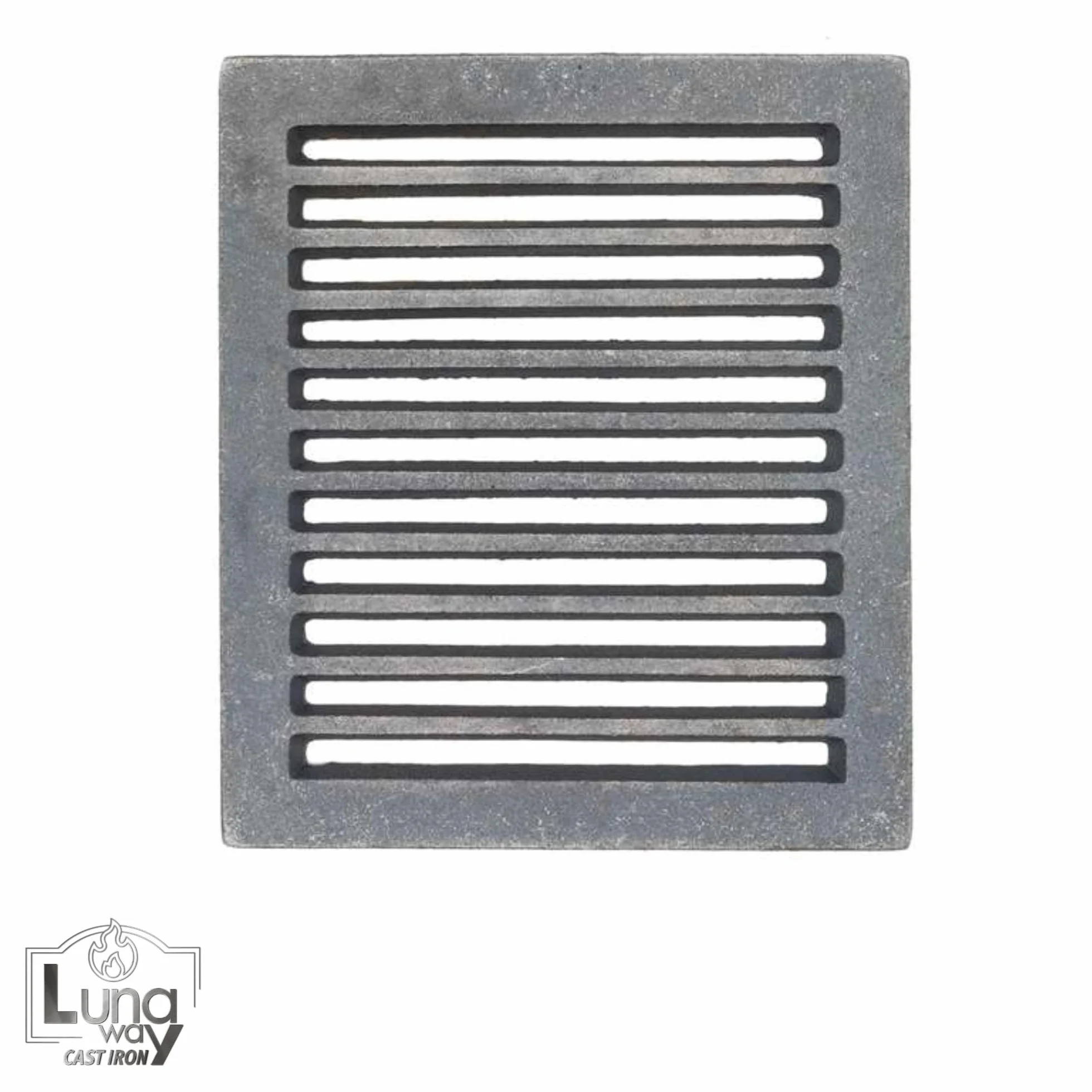 Lunaway żeliwny ruszt do zbierania popiołu, wymiary 22,5 x 25,5 cm, grubość 1,2 cm
