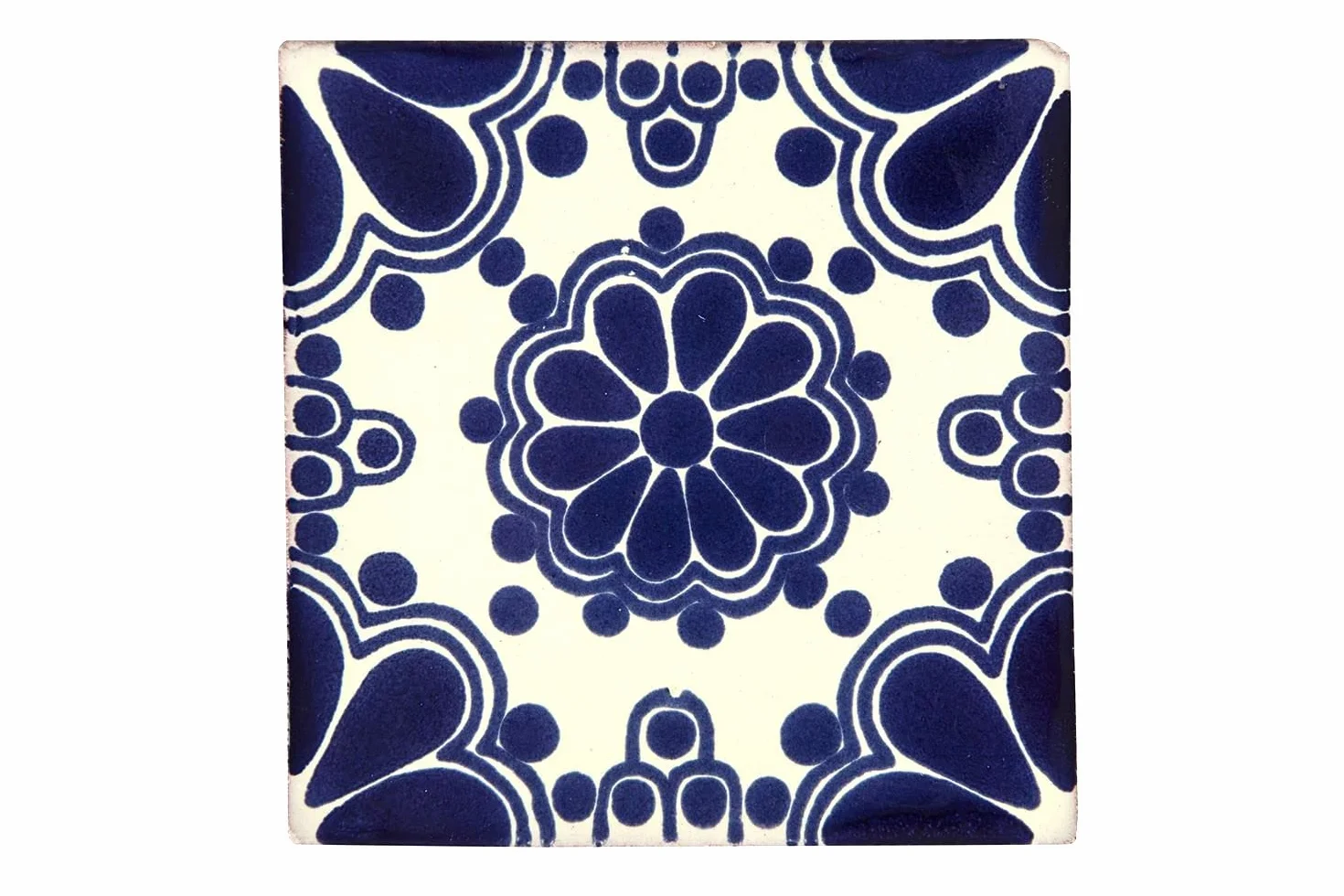 Meksykańskie płytki ceramiczne, Mirta by Cerames - 30 dekoracyjnych meksykańskich płytek mozaikowych do łazienki, kuchni, prysznica, schodów, salonu, kuchni, meksykańskich płytek, 10,5 x 10,5 cm