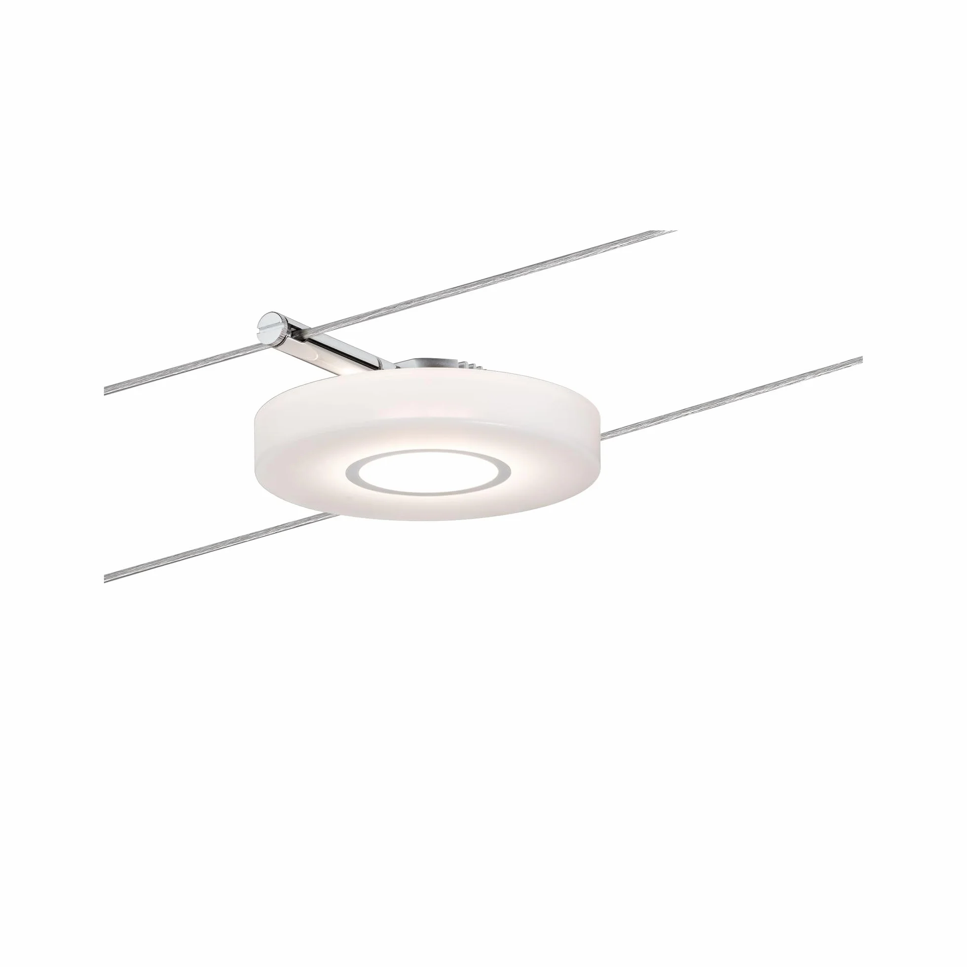 Paulmann 50109 System Linowy Discled 1 Zestaw Smart Home Rozszerzalny Światło Dzienne Biały 4X4W Satynowy Ściemnialny Regulowany Biały Kabel Led,Satynowy,1000 X 13 X 1 Cm, 16.0 Watts