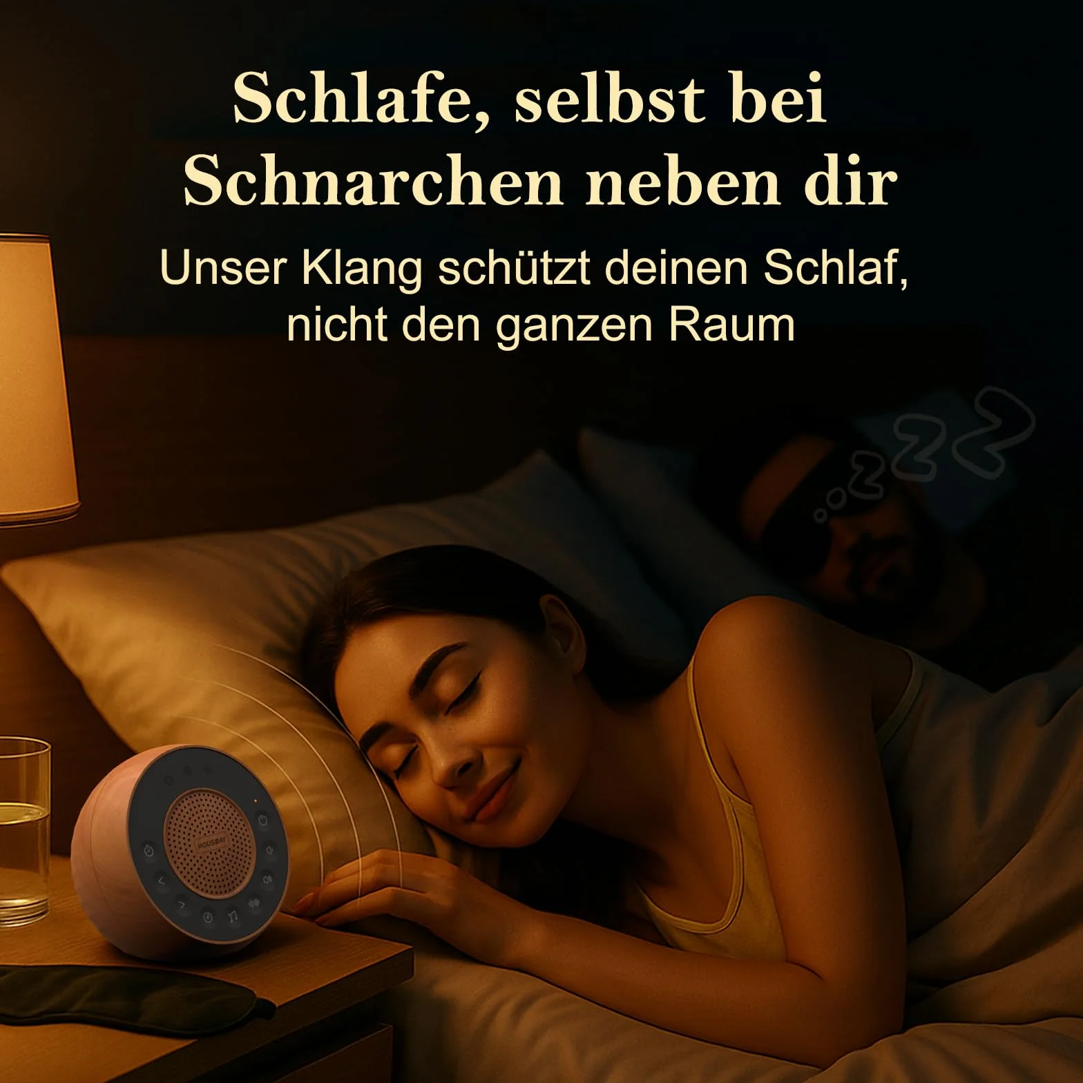 Housbay White Noise Machine 35 dźwięków natury z timerem do spania biały szum dla niemowląt i dorosłych